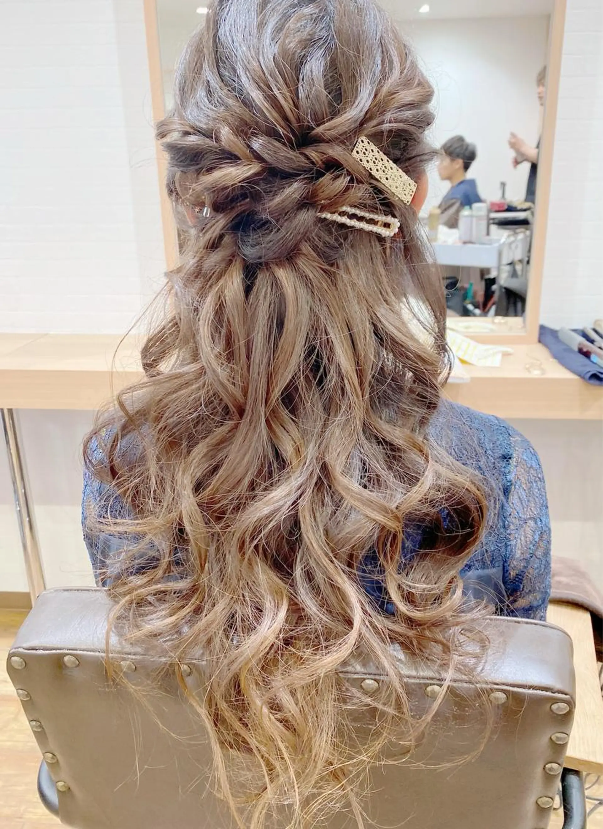 ヘアアレンジ ハーフアップ ヘアセット GRANLUSSO 〜グランルッソ駅前店所属・木口 嘉美のヘアスタイル