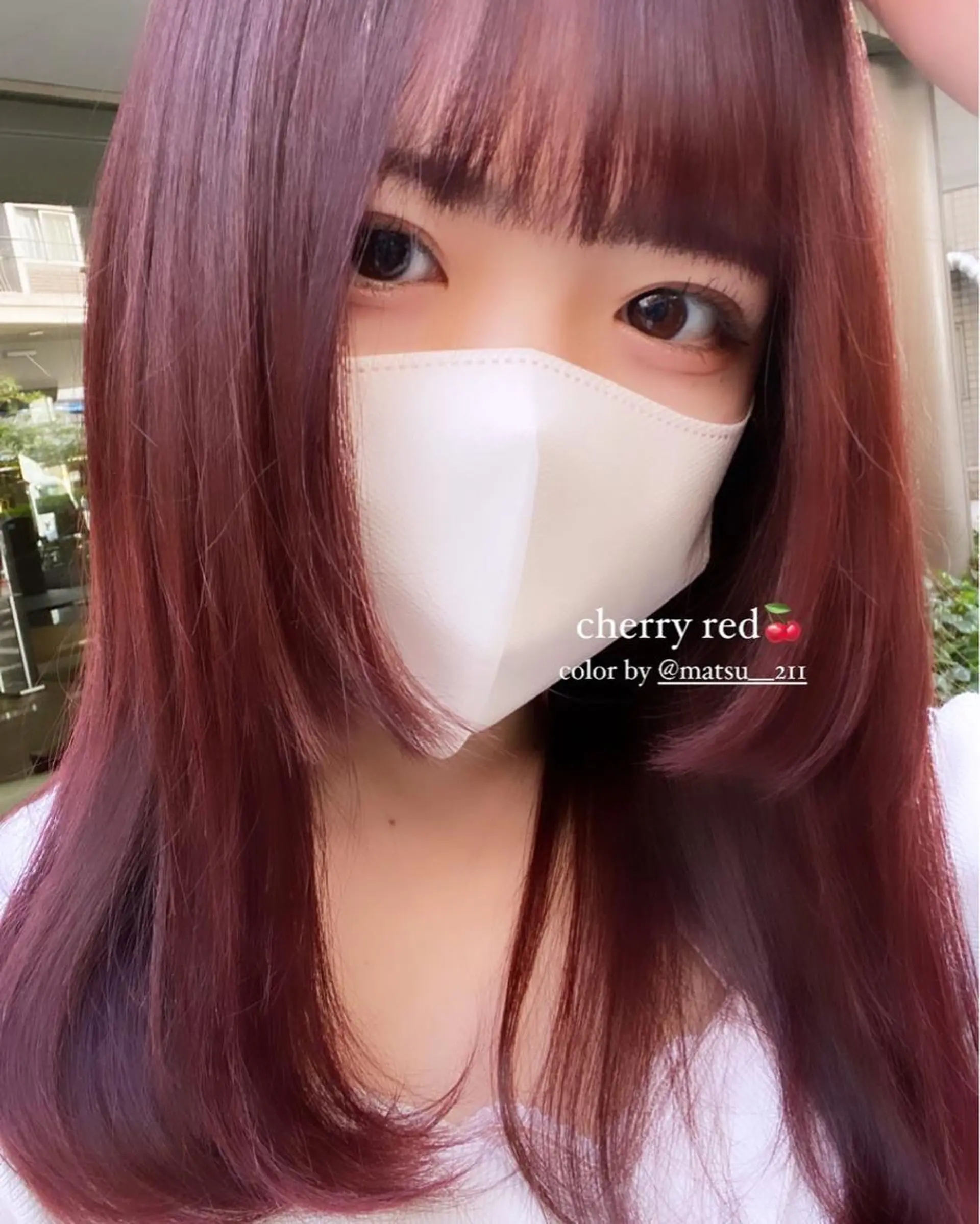 カラー ブリーチ ブリーチなしカラー レッドカラー natsumi♡/ nene副店長のヘアスタイル