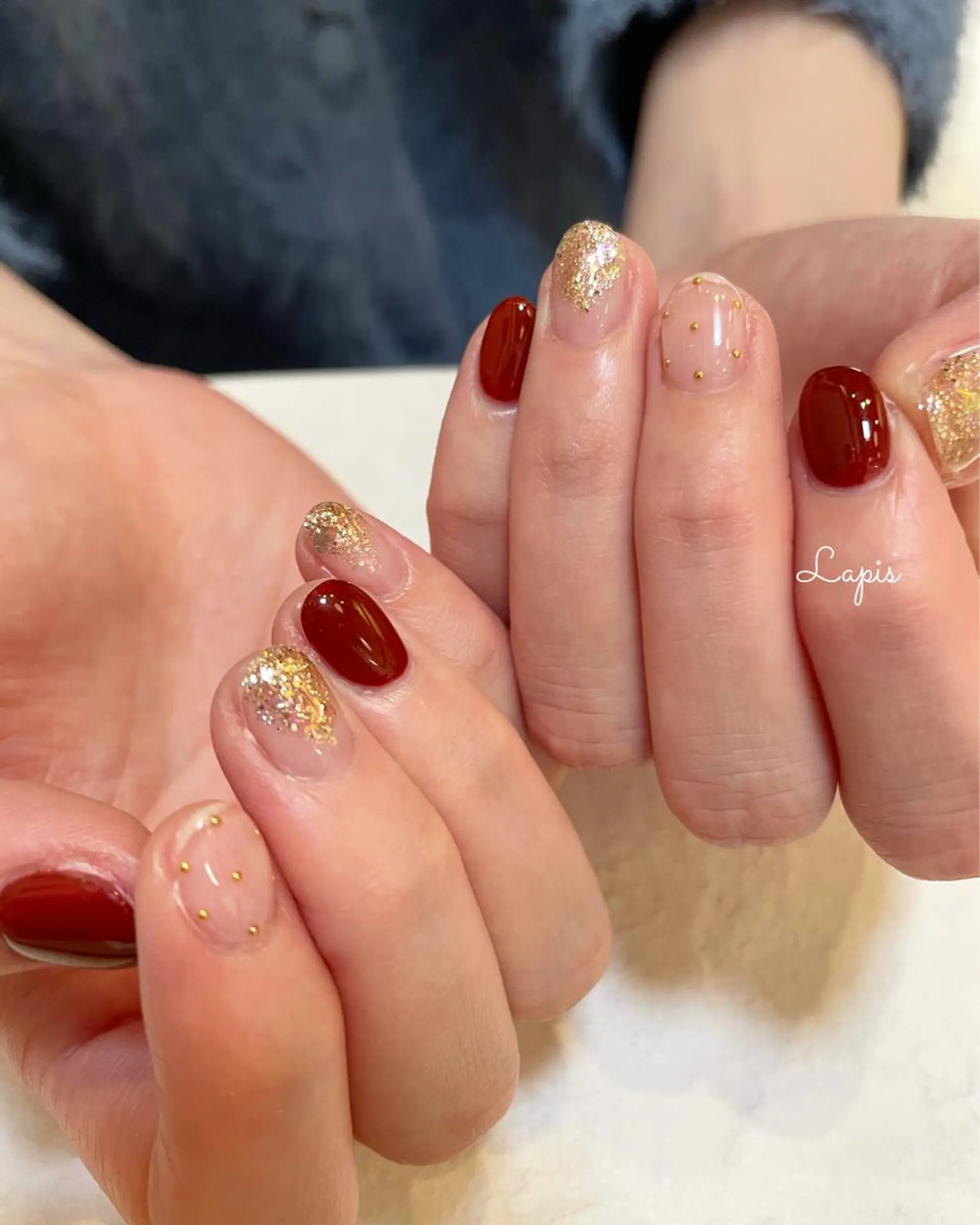 ネイル ハンドネイル Lapis *のネイルデザイン