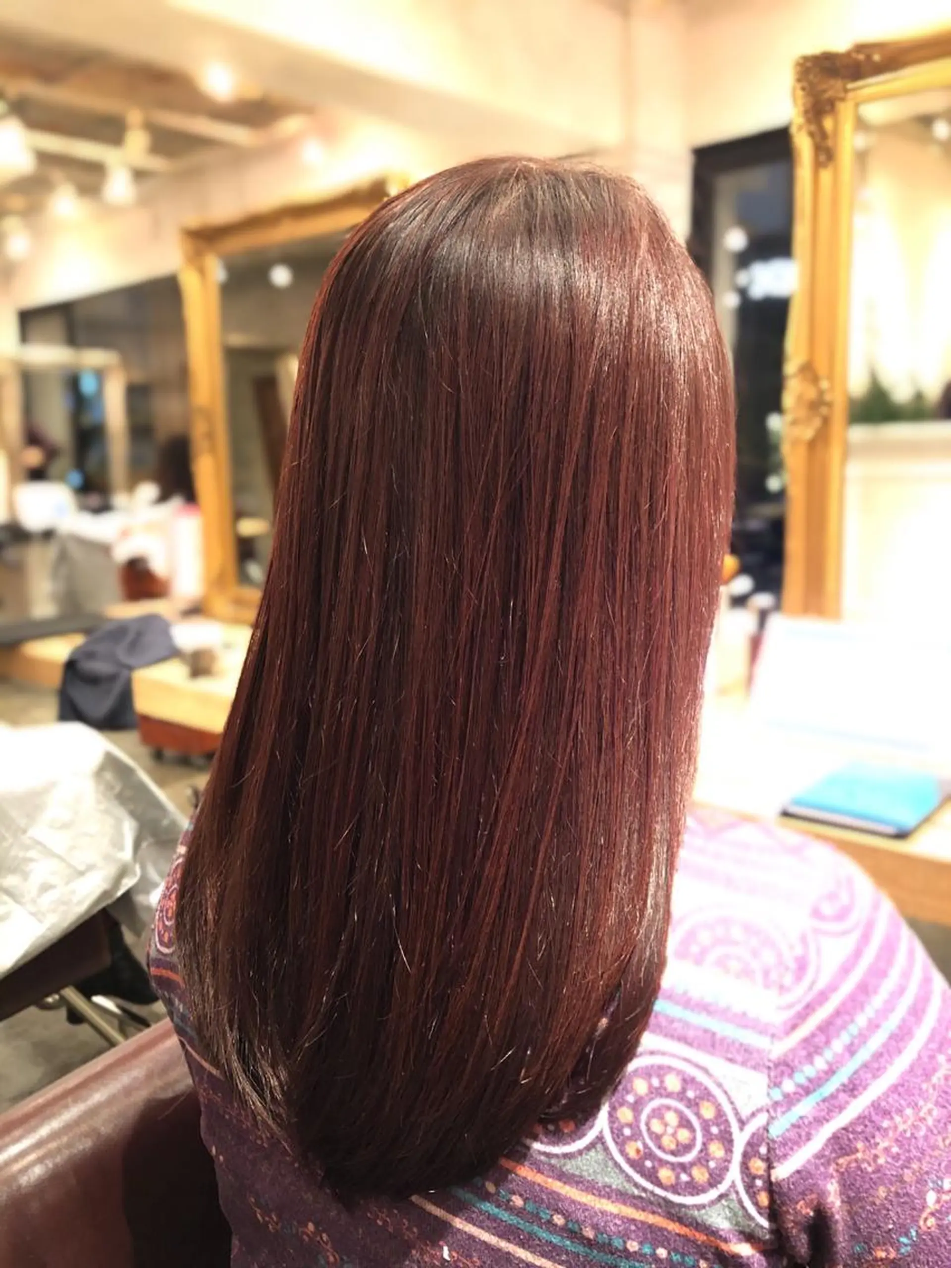 セミロング カラー グラデーションカラー ピンクカラー カット ヘアカラー トリートメント 韓国風カット/ 髪質改善 黒崎のヘアスタイル