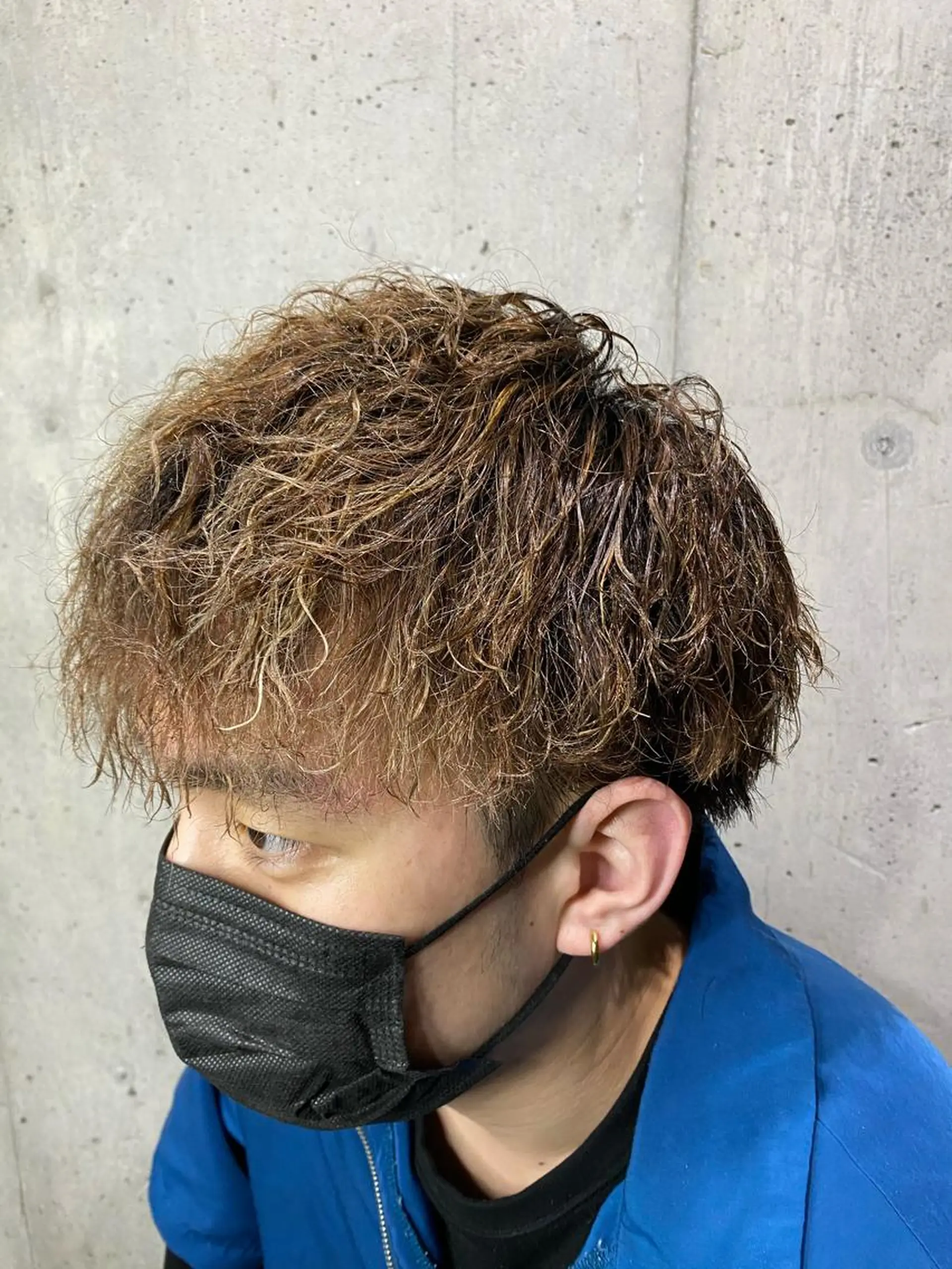 パーマ メンズ カット パーマ ヘアセット メンズブリーチカラー /パーマ ごーた立川のヘアスタイル