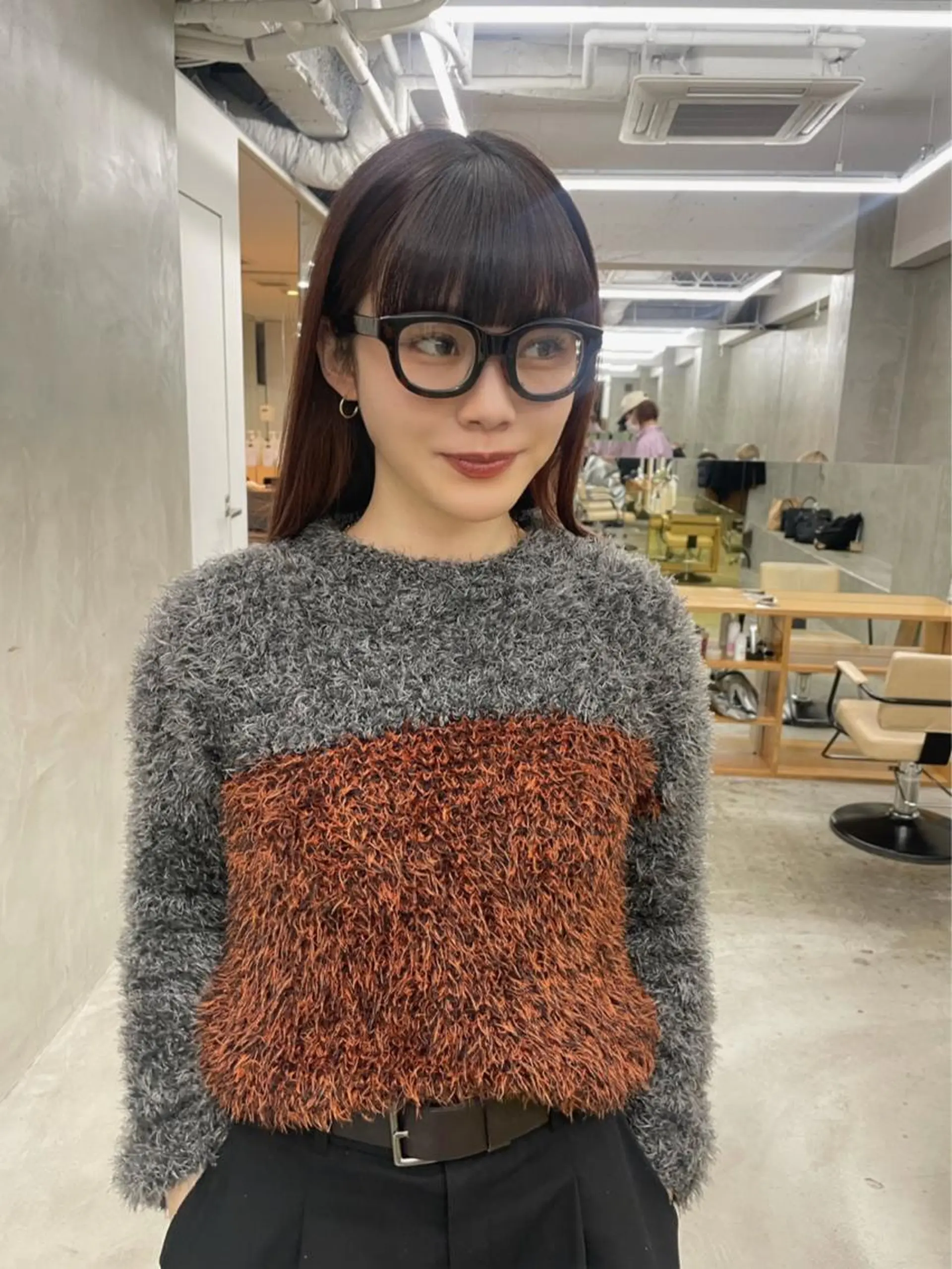 セミロング カラー セミロングパーマ バレイヤージュ ブリーチ ケアブリーチ デザインカラー カット ヘアカラー トリートメント スパイラルパーマ 🌐hina⭐️のヘアスタイル