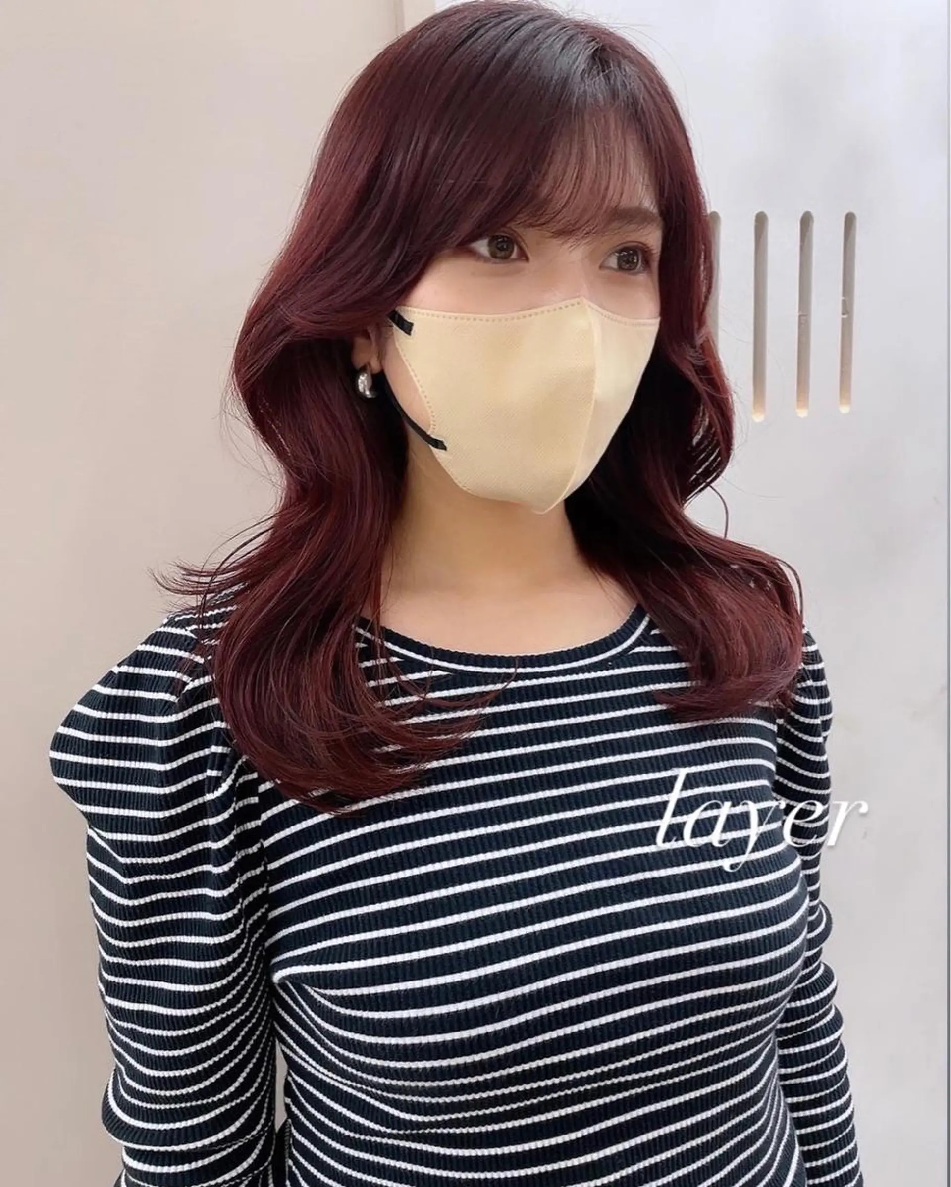 ミディアム くびれヘア 韓国風ヘア Ess所属・YUKI / レイヤーカット🤍のヘアスタイル