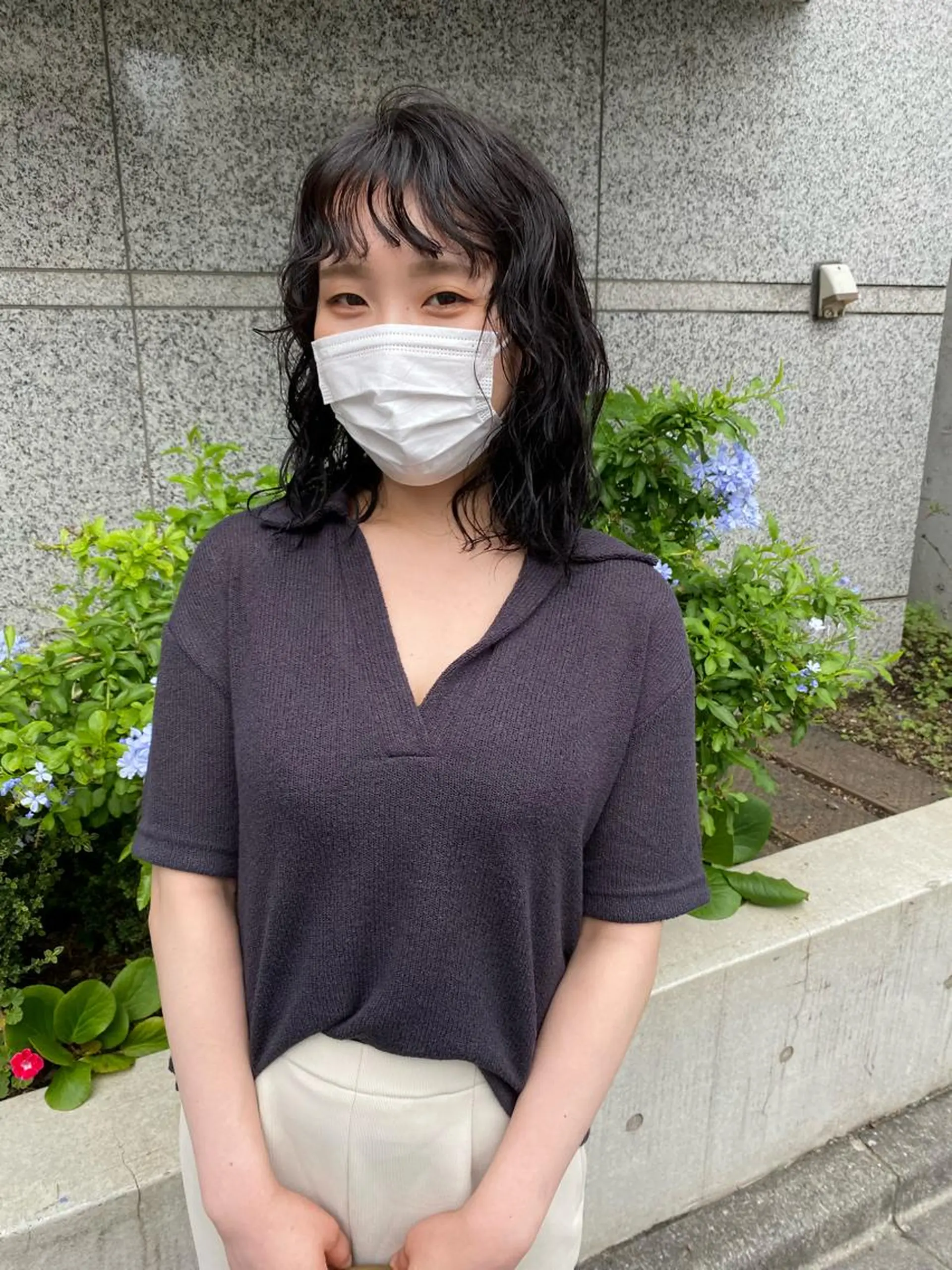 ミディアム パーマ Pros所属・🌙nana/ボブ /酸性ストレート🌙のヘアスタイル