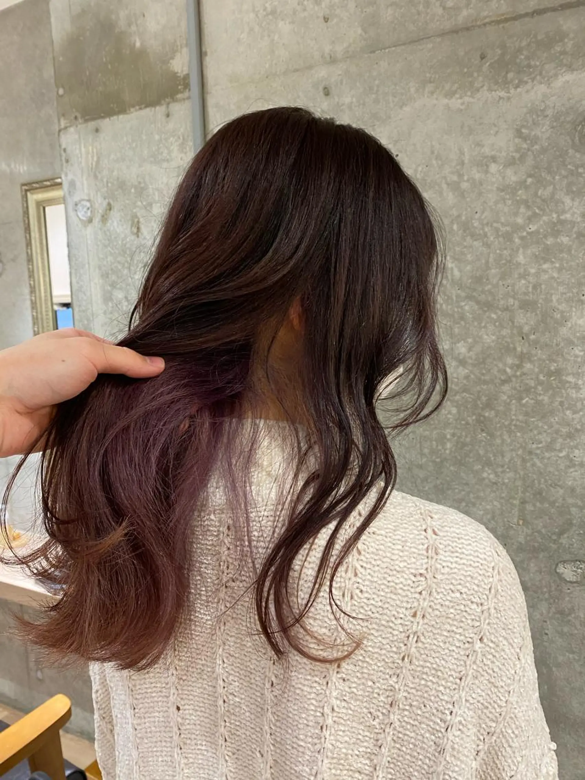 ミディアム カラー ピンクカラー 齋藤 椋哉のヘアスタイル