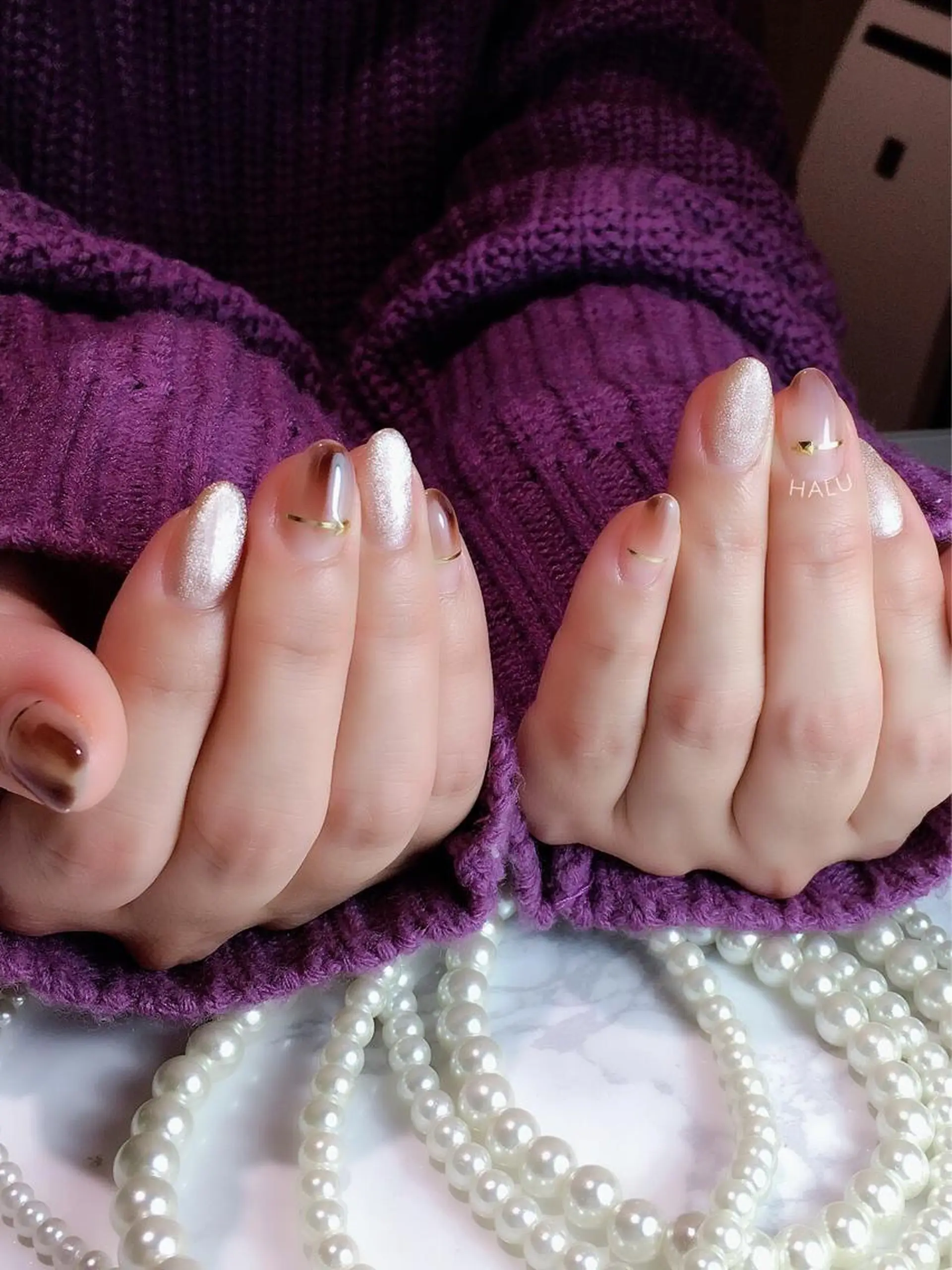 ネイル ニュアンスネイル HALU ハルのネイルデザイン