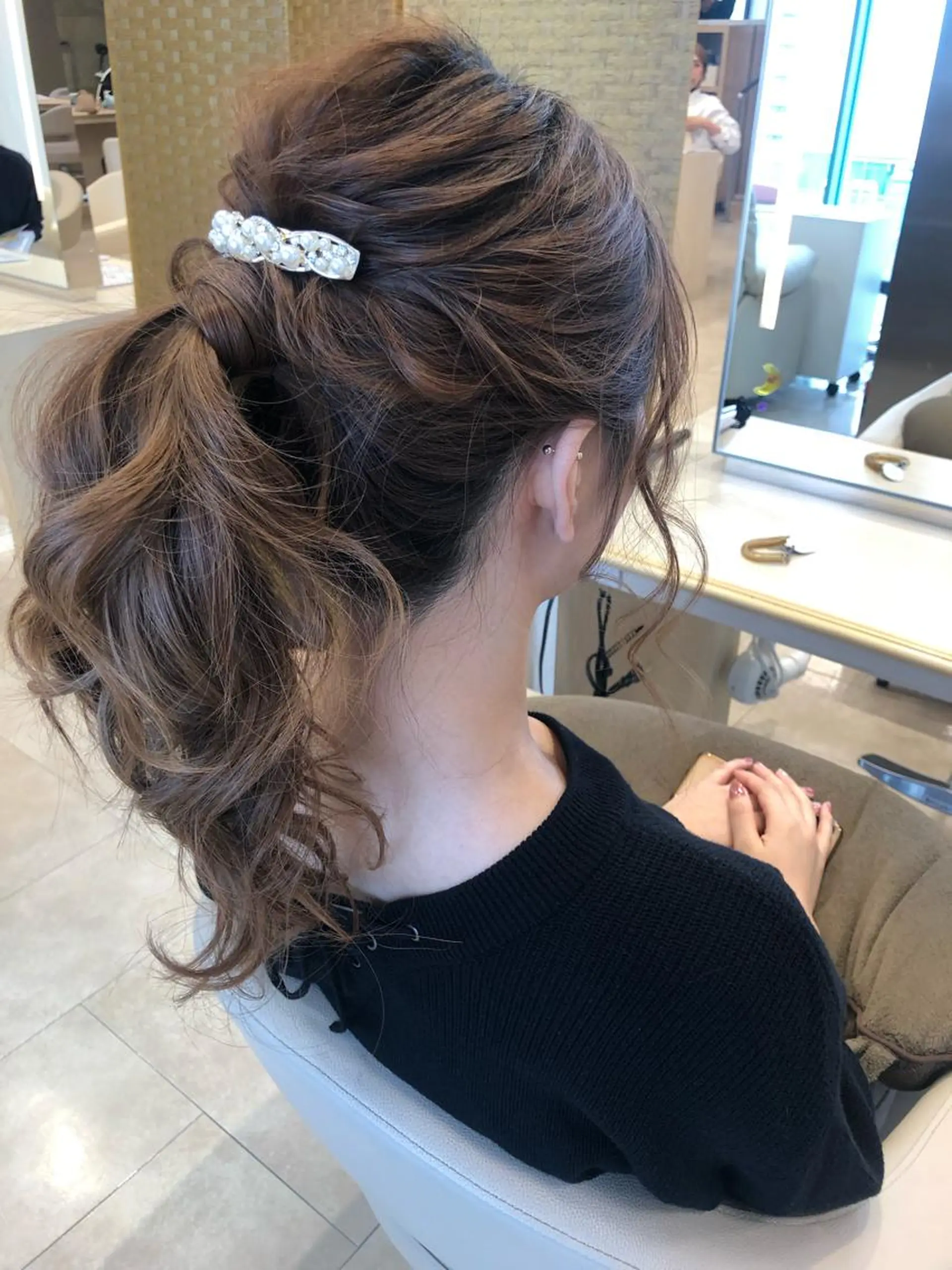 ロング ヘアアレンジ ヘアセット 似合わせ.ﾍｱｾｯﾄ 得意🌹井上美沙のヘアスタイル