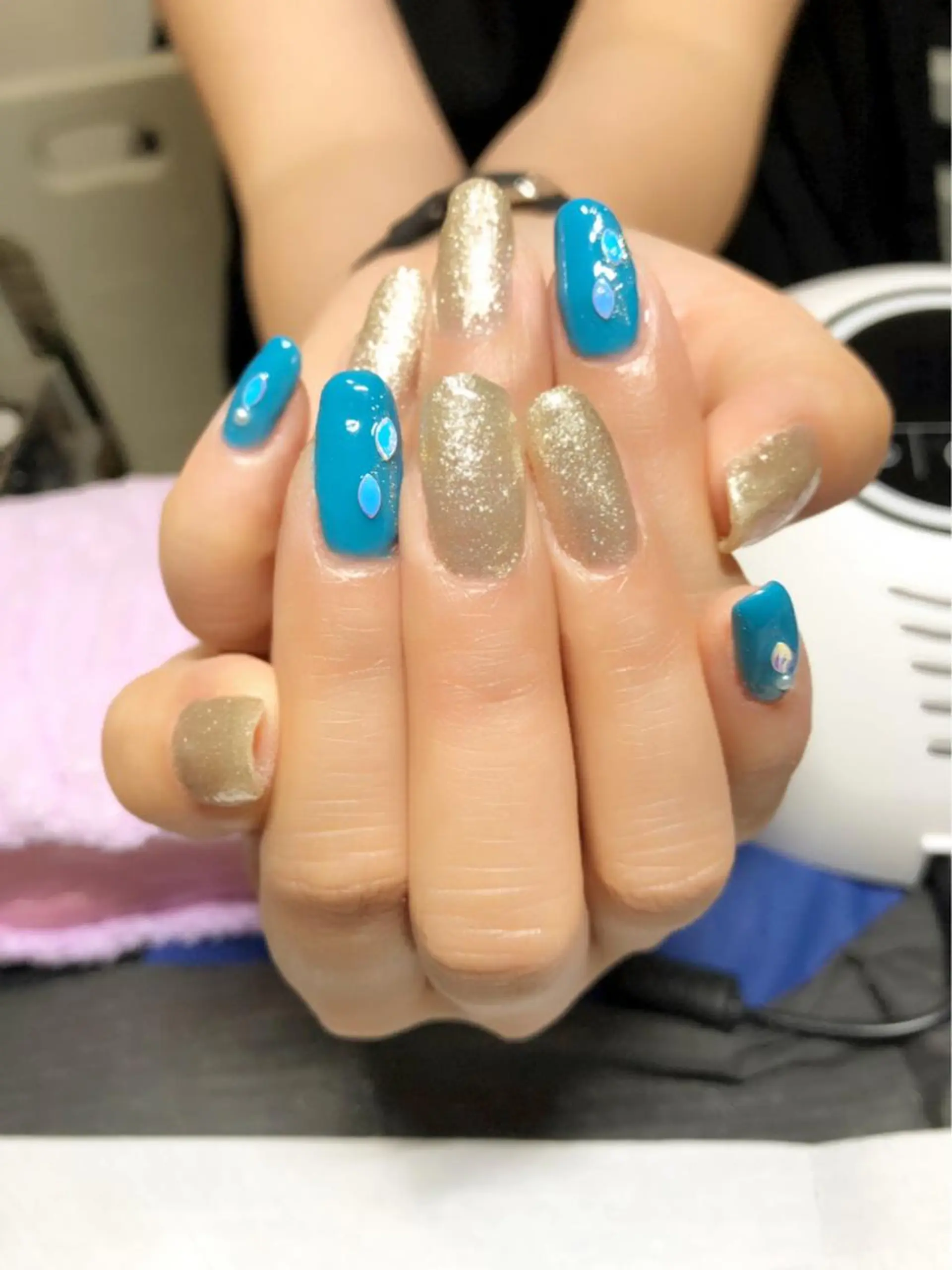 ネイル ラメ(グリッター) ハンドネイル ハンドケア u sのネイルデザイン