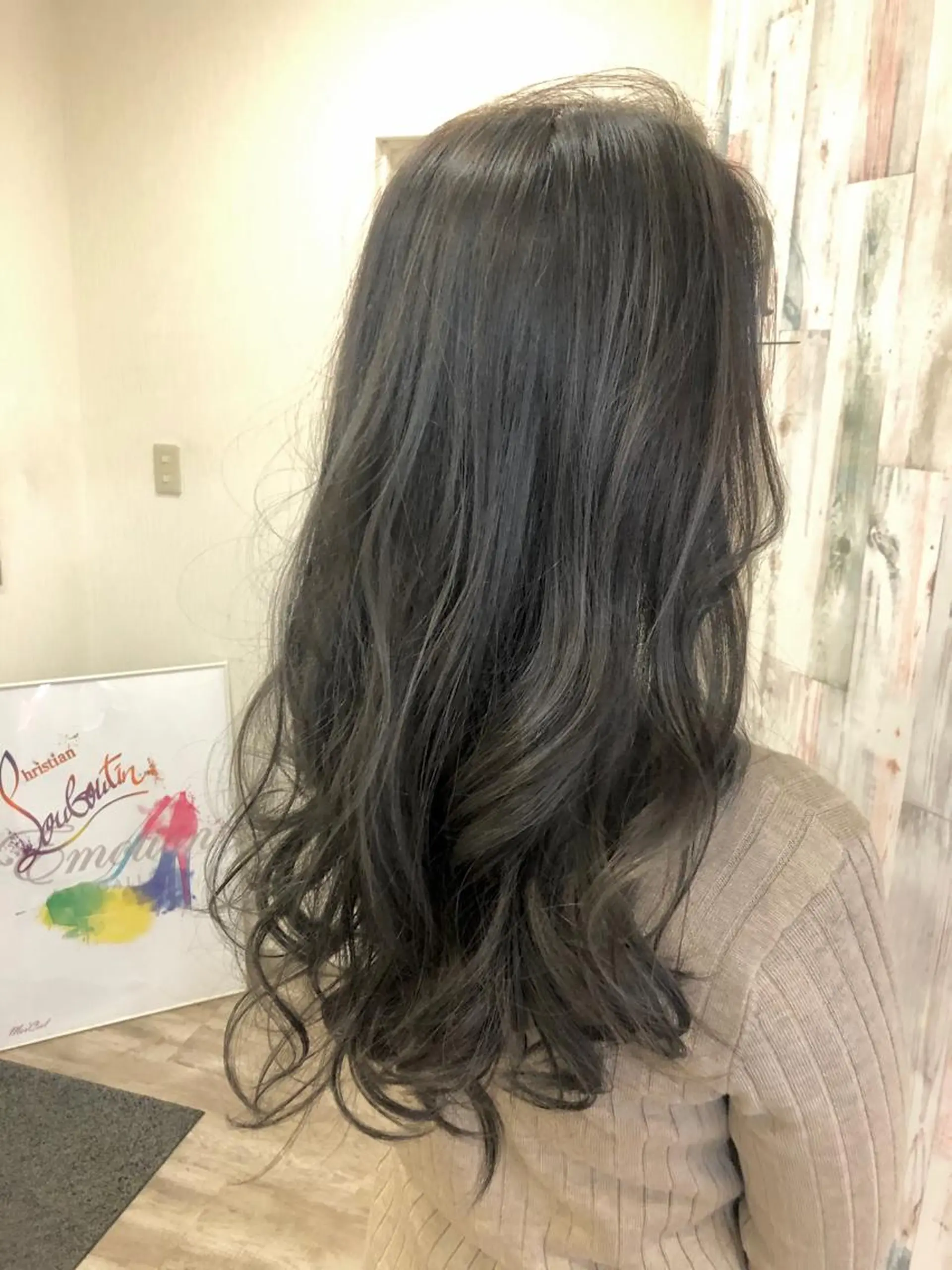 セミロング カラー 成田 恭介のヘアスタイル