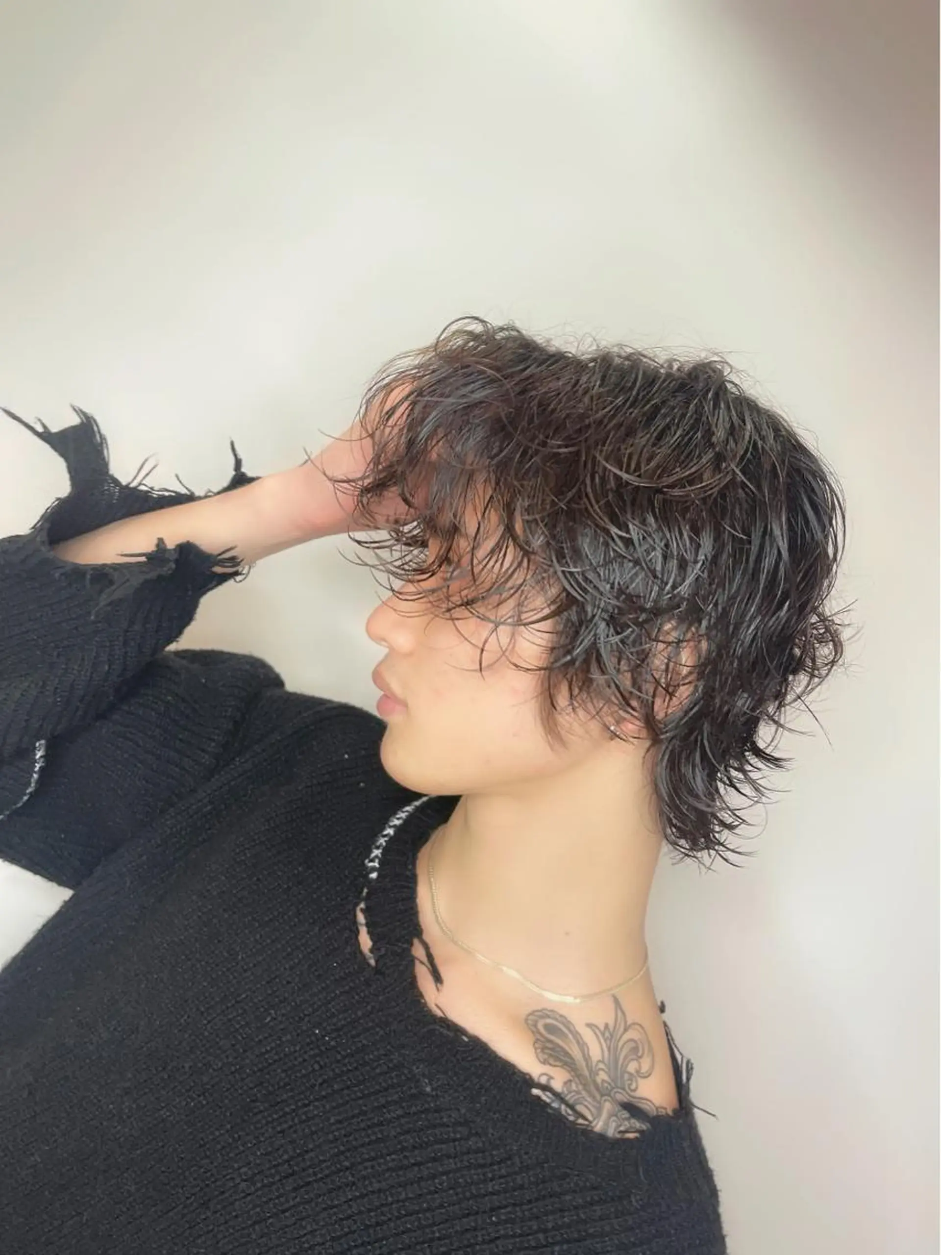 パーマ メンズ カット パーマ &chaLme   心斎橋所属・emi/髪質改善/ 韓国風/艶カラーのヘアスタイル