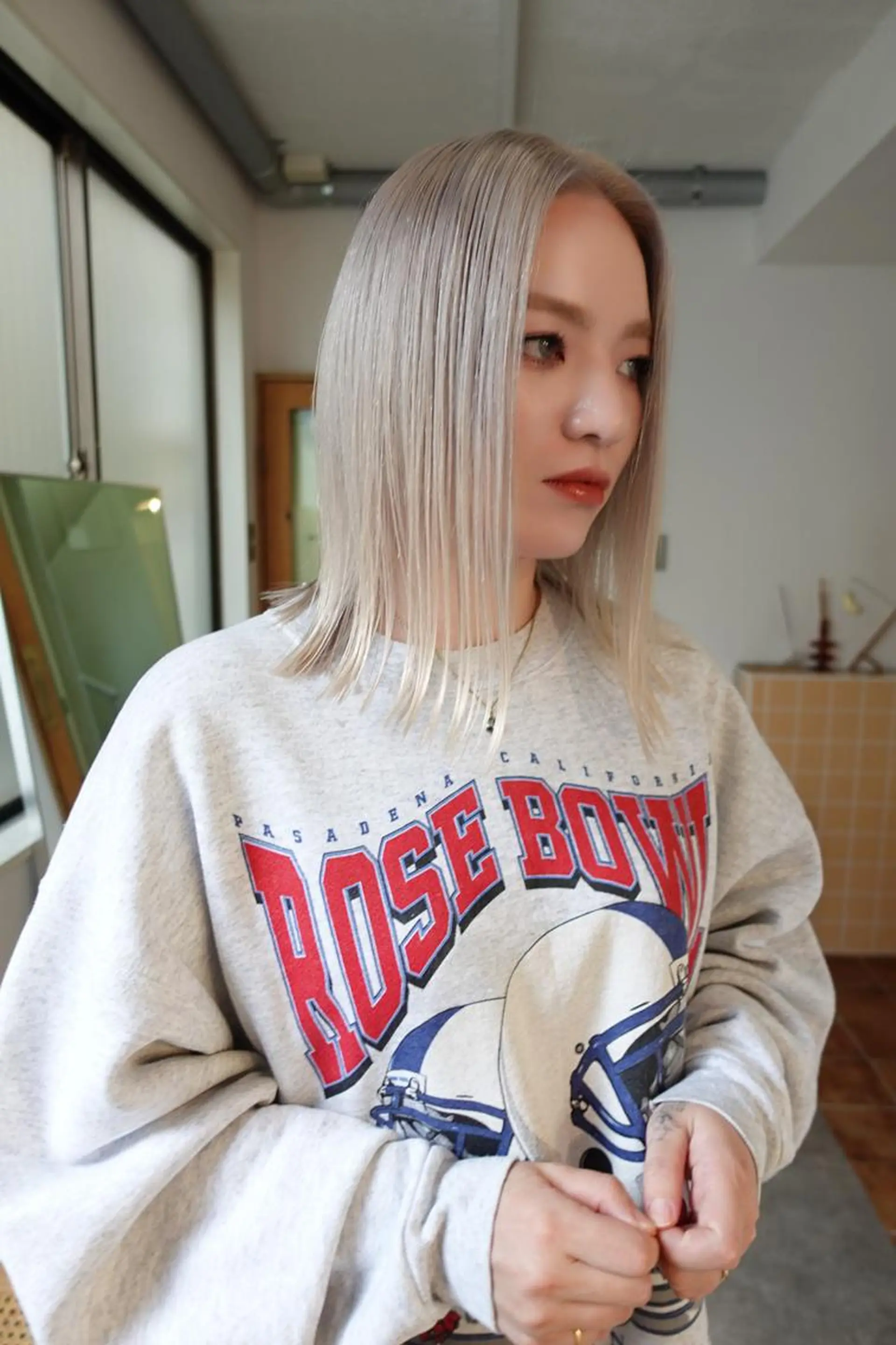 カラー nelke/レイヤー 立川/ブリーチのヘアスタイル