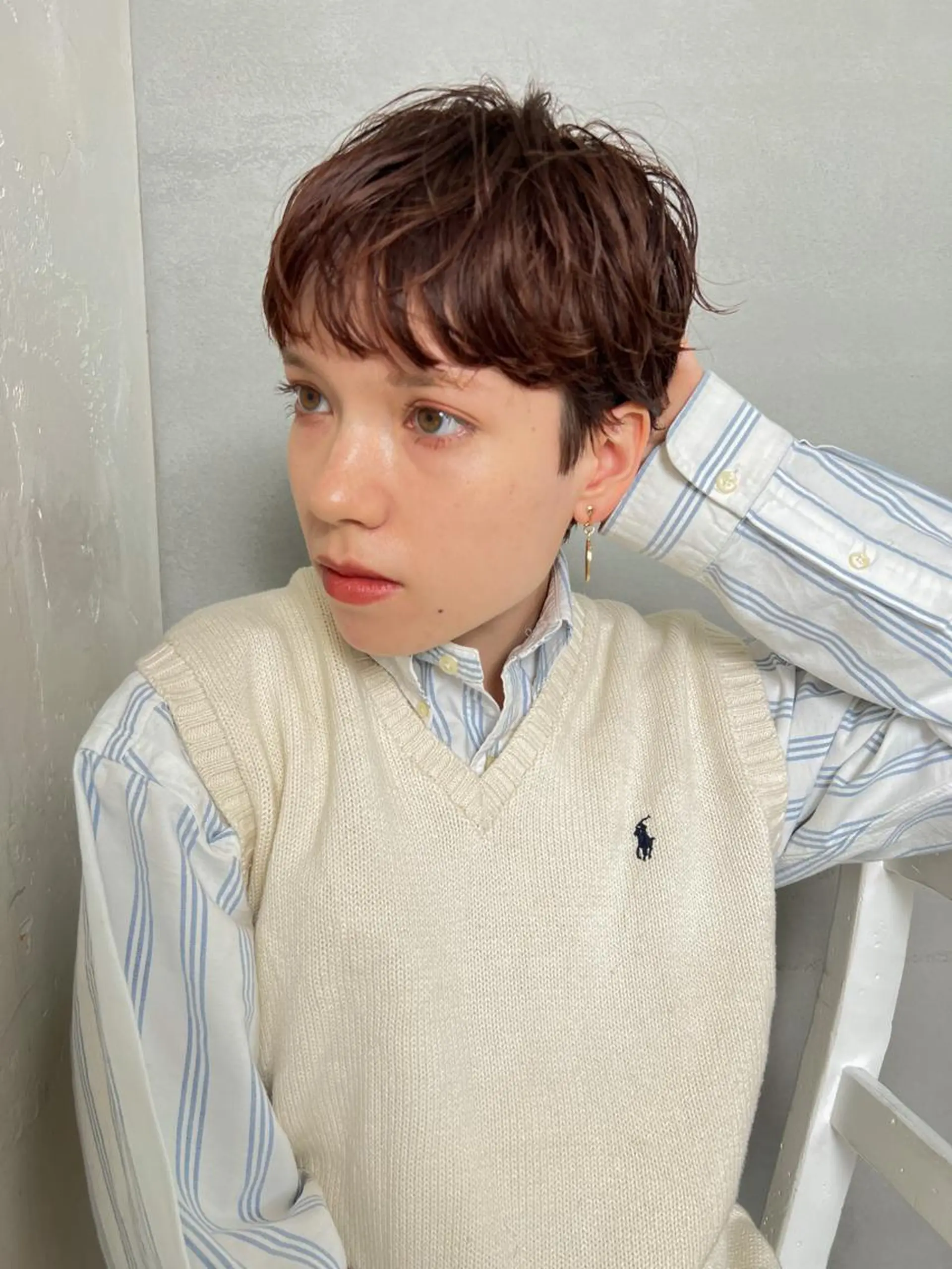 ショート カラー ショートボブ ベージュカラー ブリーチ 透明感カラー ダブルカラー a moment(モーメント)所属・蔵前 デザインカット KOBAYASHIのその他イメージ