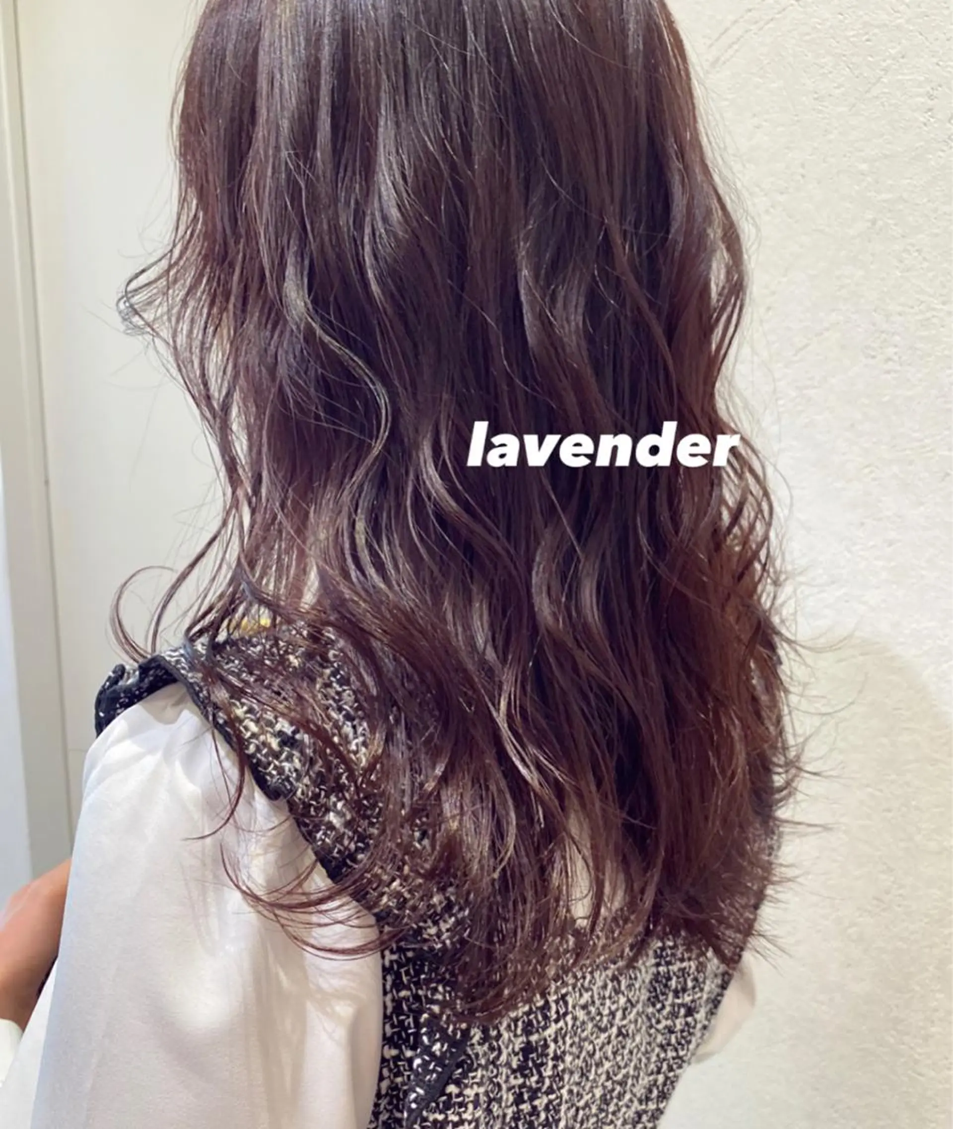 セミロング カラー ヘアアレンジ ブリーチ ラベンダーカラー ブリーチなしカラー ヘアカラー トリートメント ヘッドスパ パーマ指名No1 /namiのヘアスタイル