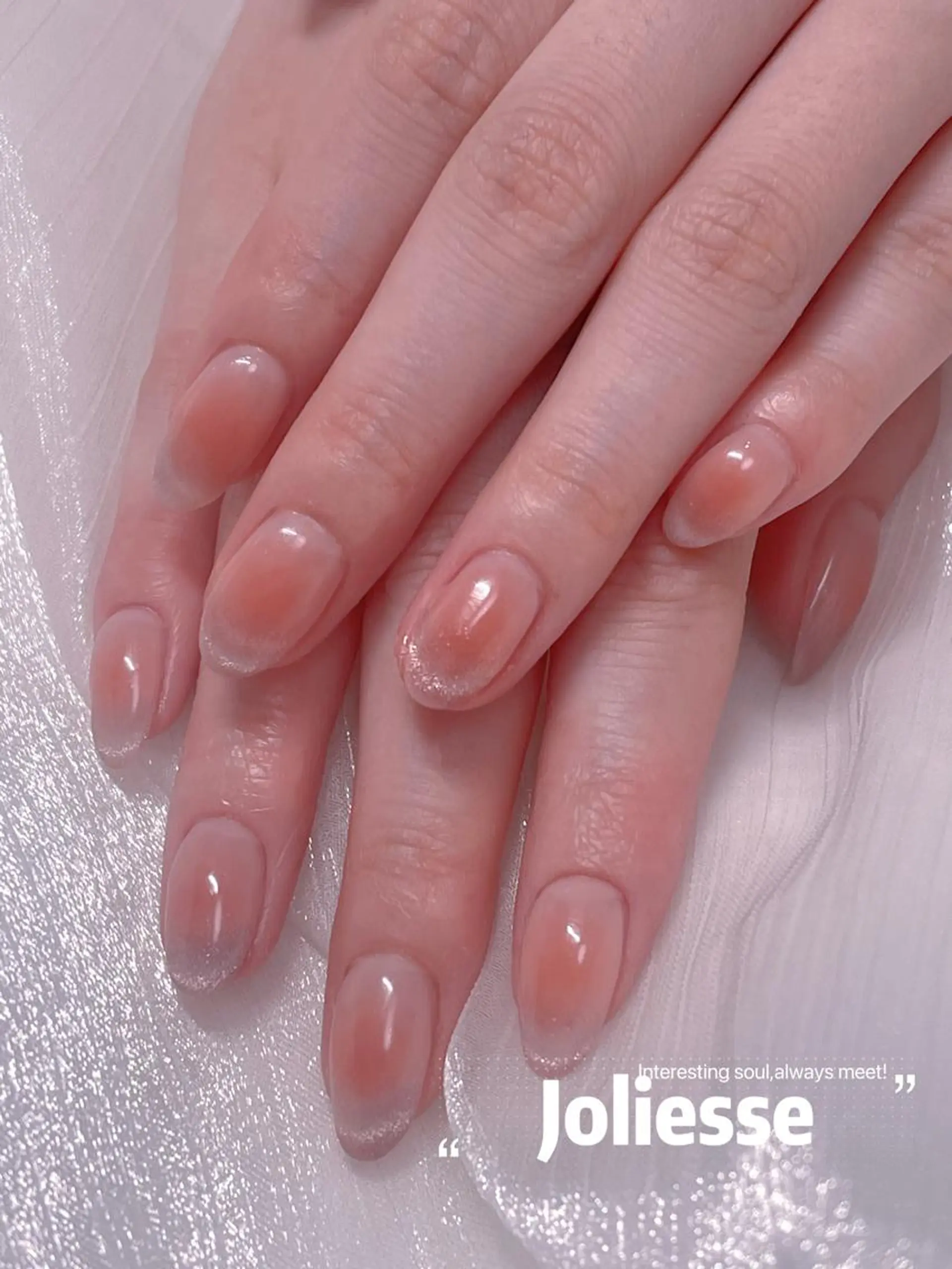 ネイル フレンチネイル マグネットネイル マグネットフレンチ Joliesse nail salonのネイルデザイン