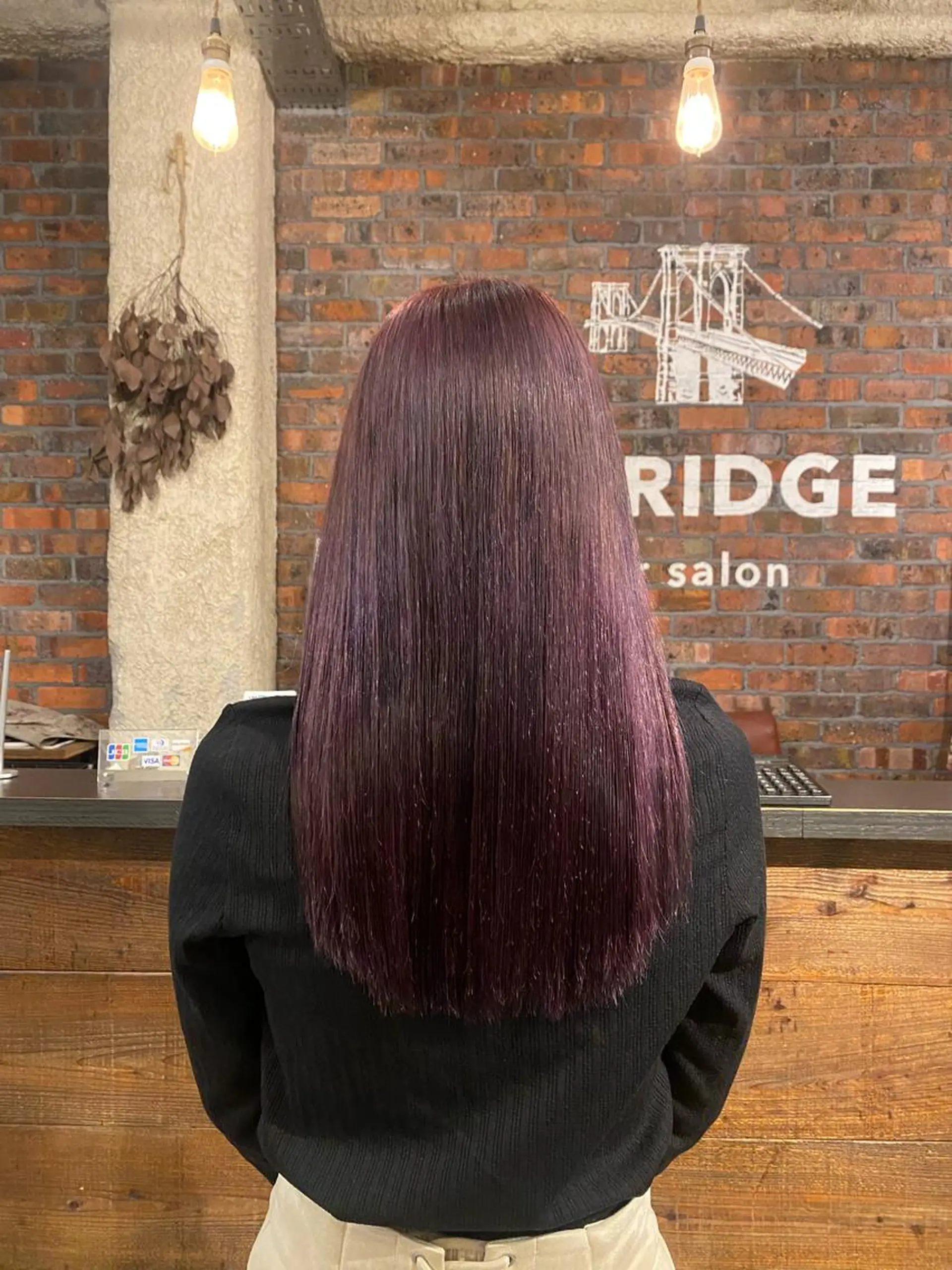 セミロング カラー ハイトーンカラー the BRIDGE 加藤みのりのヘアスタイル