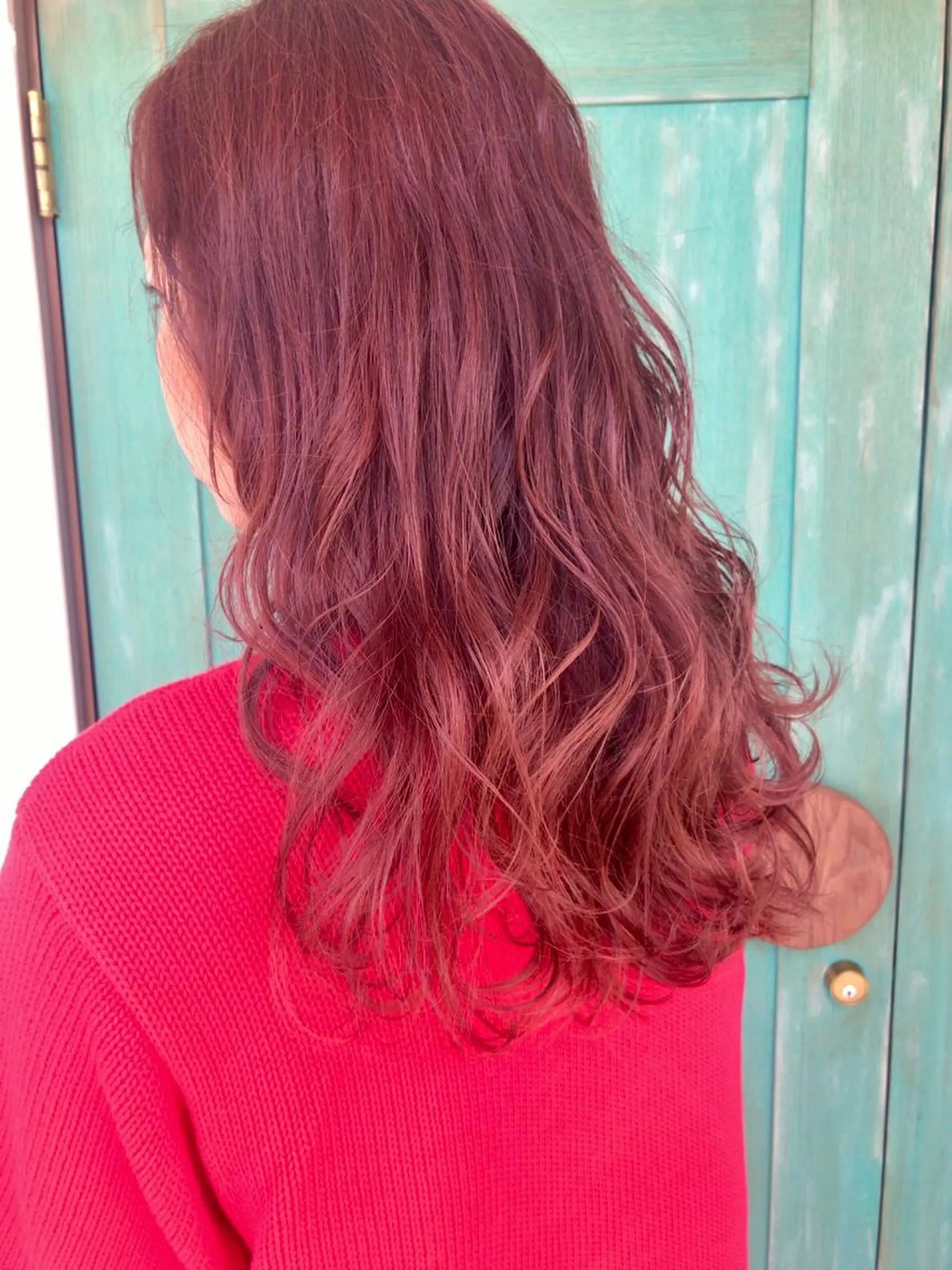 セミロング カラー レイヤーカット匠 イソザキノリユキのヘアスタイル