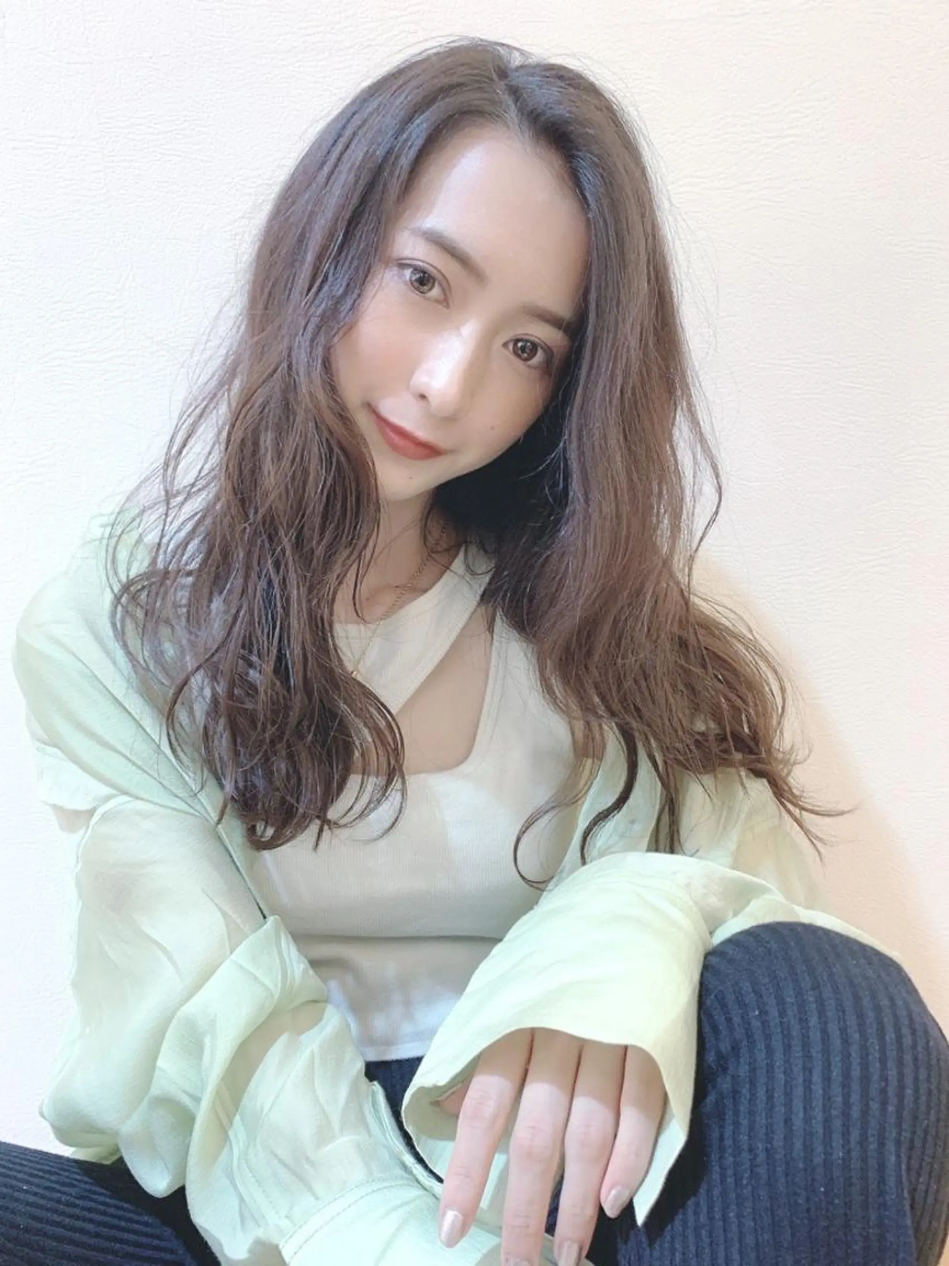 ロング カラー ブラウンカラー 透明感カラー グレージュ ロング 髪質改善/ハイライト 小林秀樹のヘアスタイル