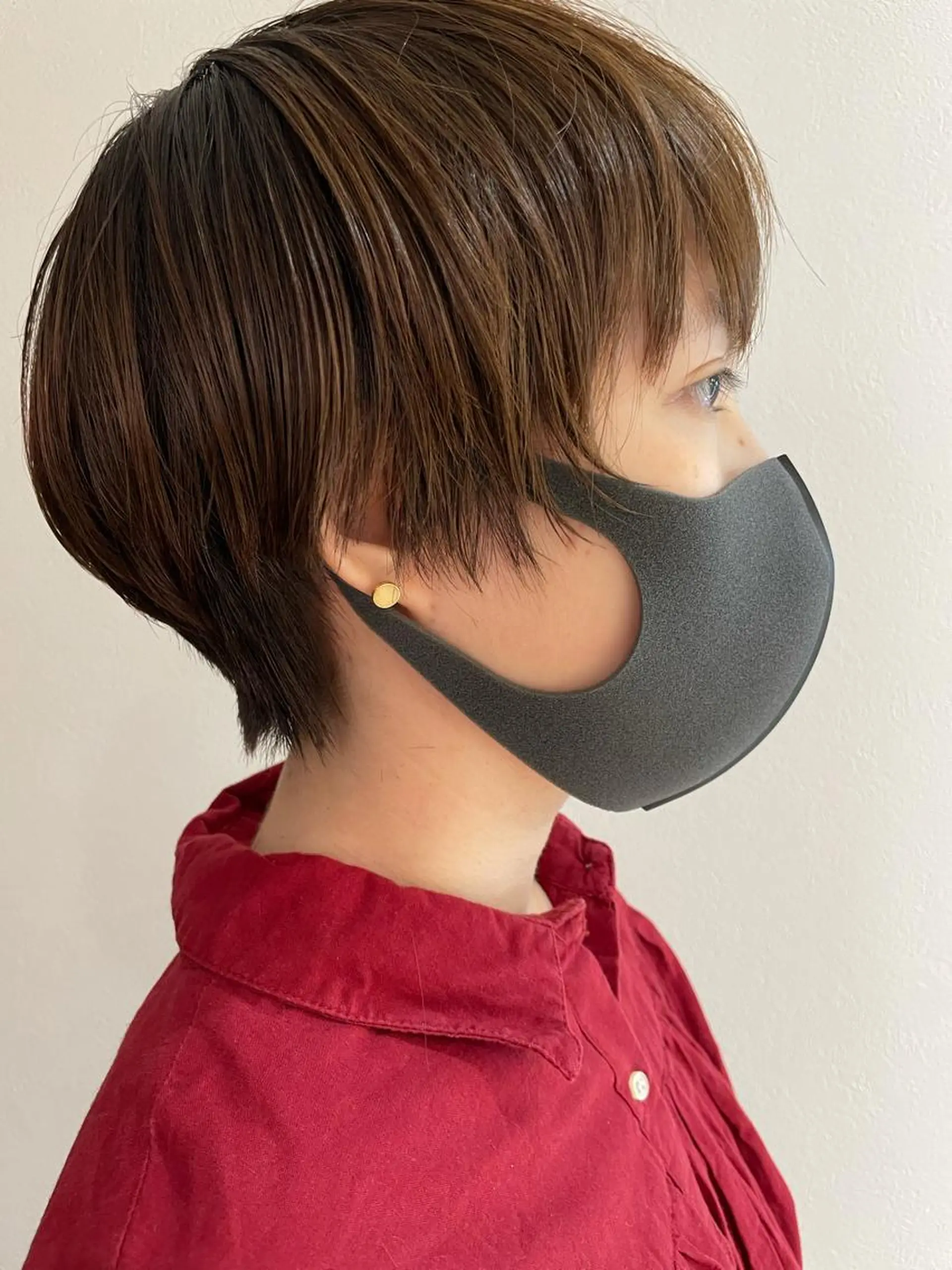 ショート カラー くびれヘア ショートヘア カット ヘアカラー 福島成美/髪質改善 縮毛矯正/カラーのヘアスタイル