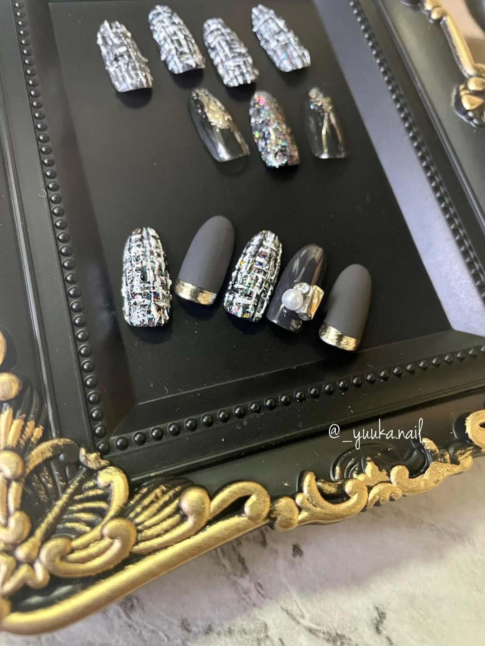 ネイル ツイードネイル Feliz所属・Feliz 楽しいネイルサロンのネイルデザイン