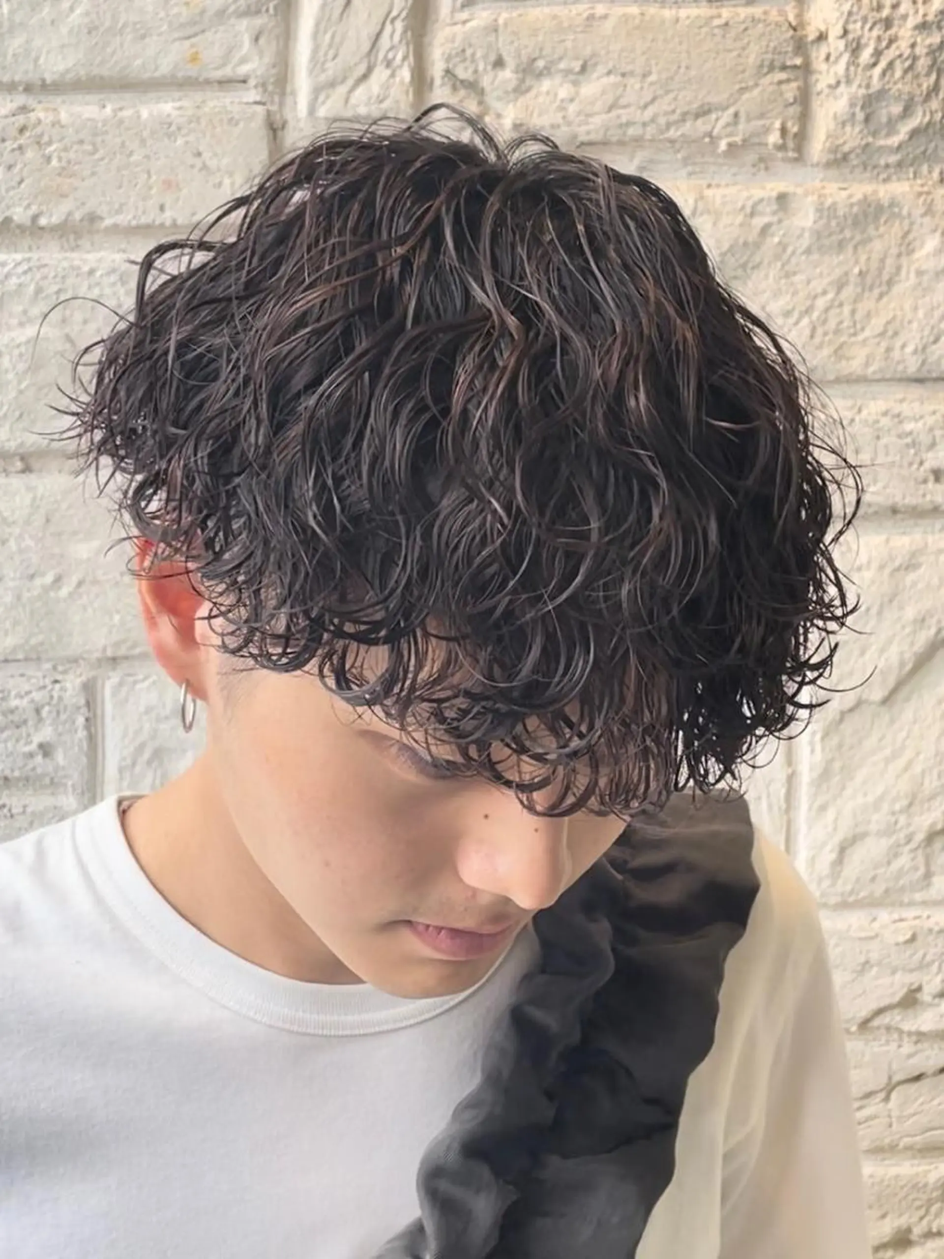 パーマ メンズ メンズパーマ 波巻きパーマ カット パーマ アタ ムのヘアスタイル