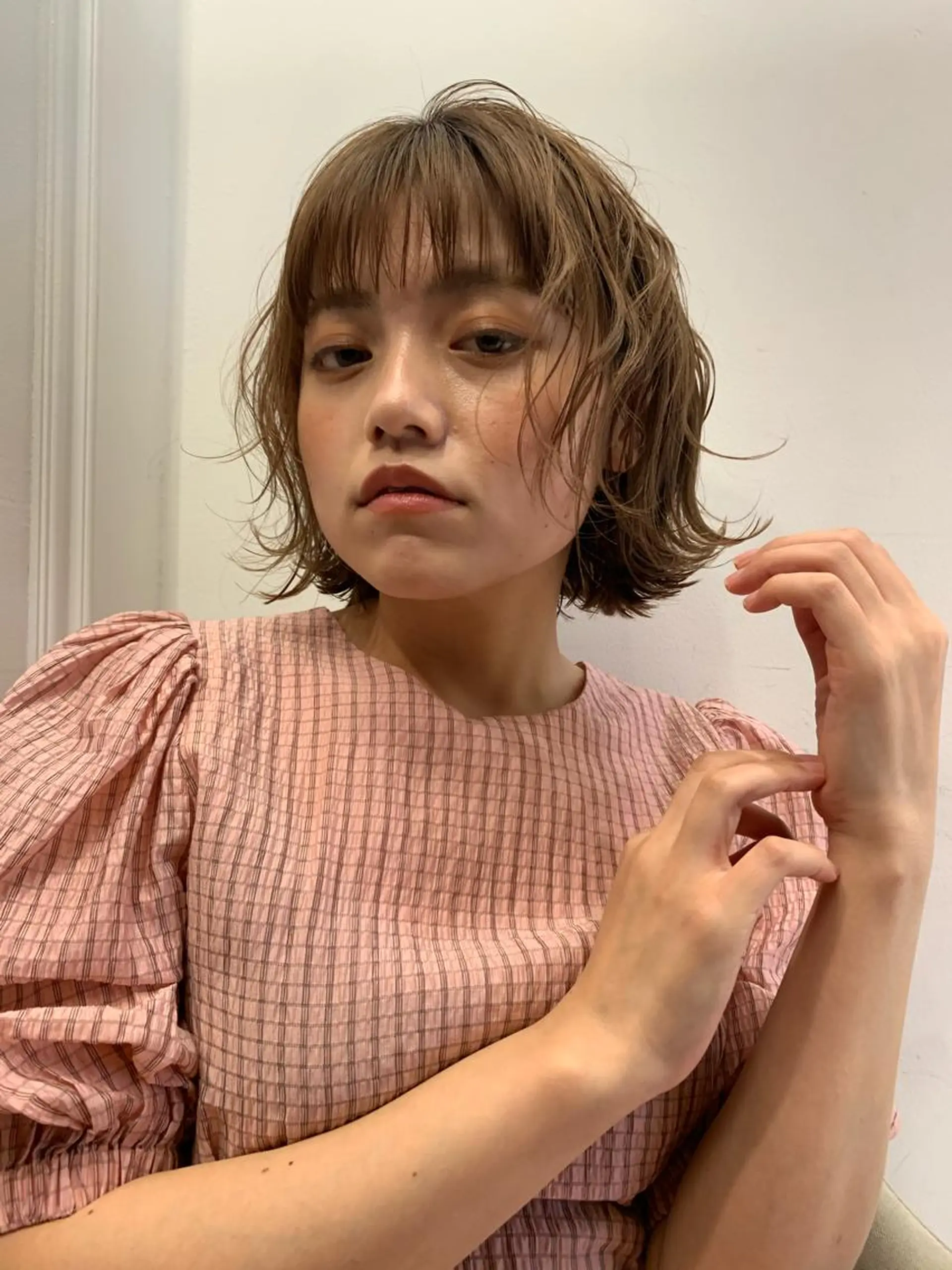 ショート パーマ カット ヘアカラー トリートメント ブルーモスクTOKYO所属・🌿ブルーモスク TOKYO🌿のヘアスタイル