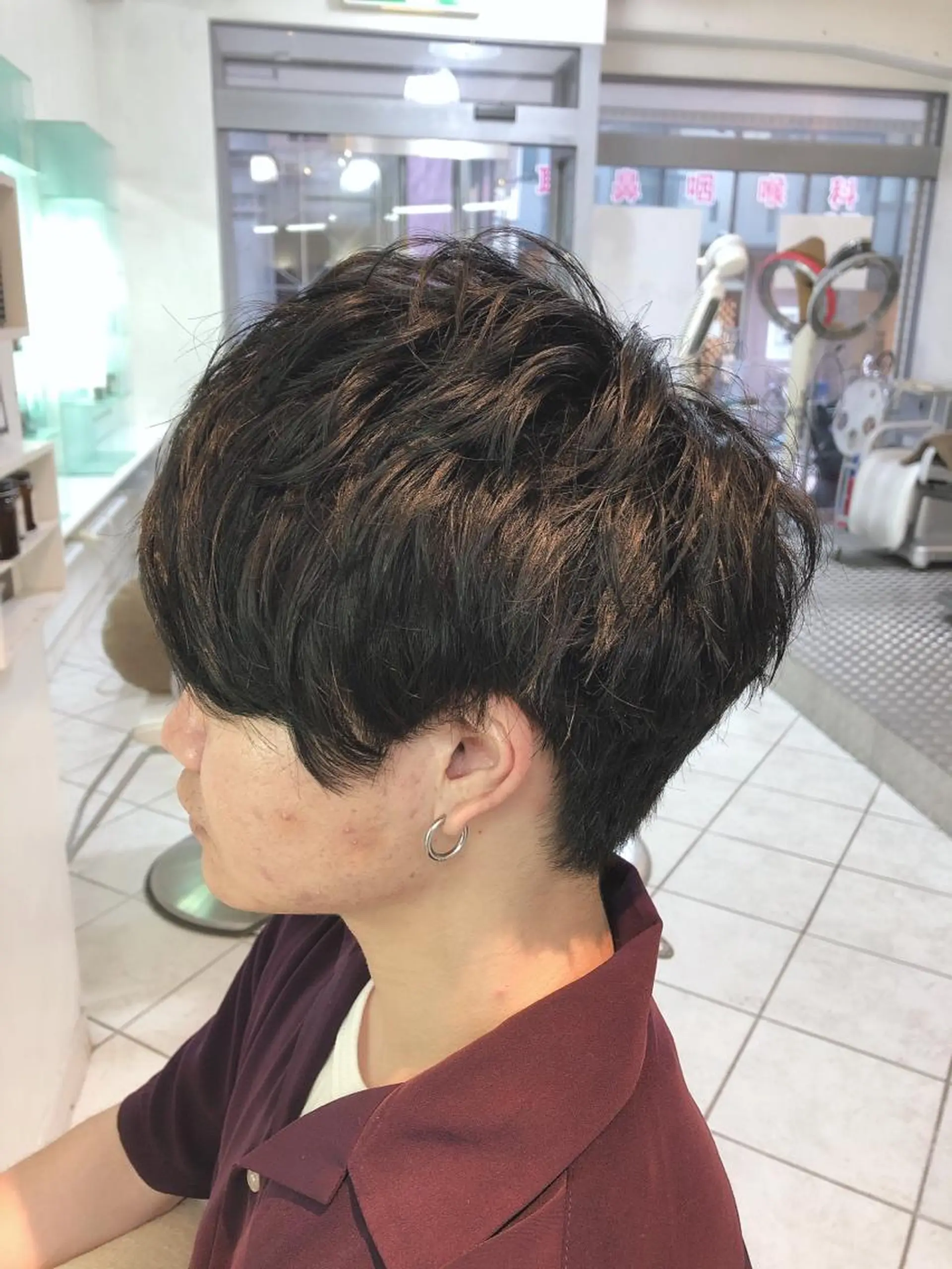 パーマ メンズ 保住 亮太のヘアスタイル