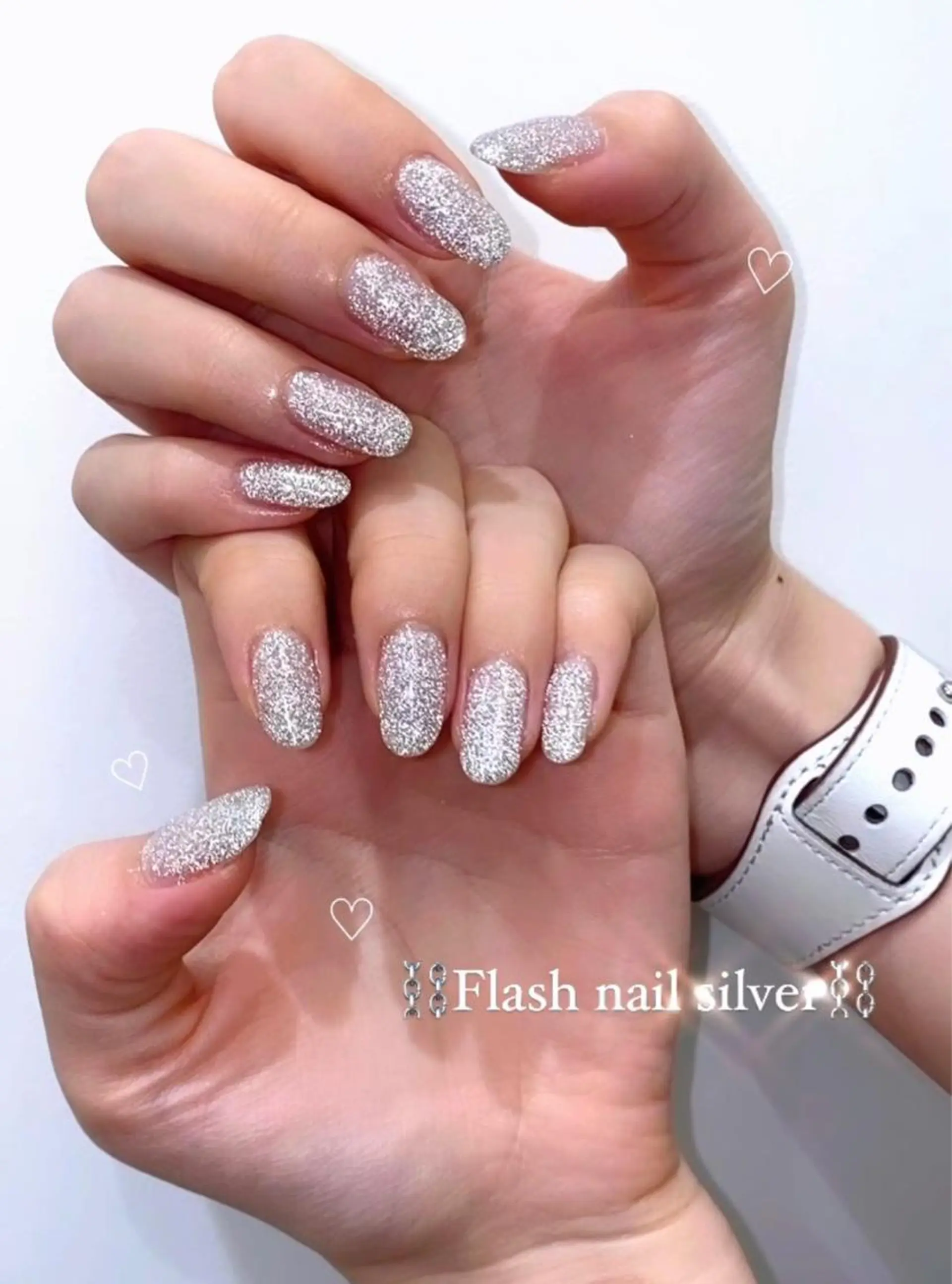 ネイル フラッシュネイル PLATINUM   DOLL【プラチナムドール】所属・ひろこ eyelist🎀のマツエク・マツパデザイン