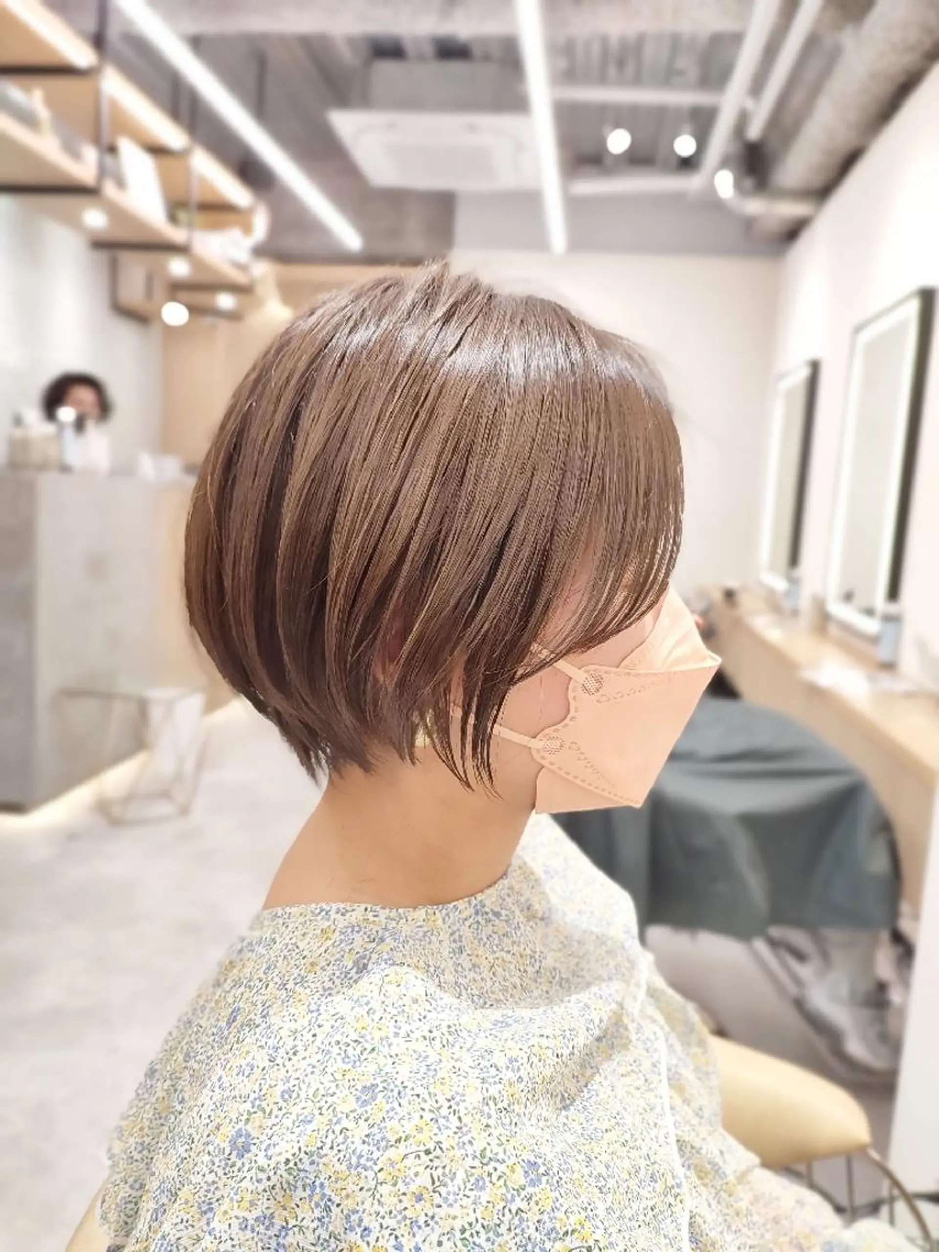 ショート 丸みショート ショートヘア 【似合わせ・レイヤー ・パーマ】海気のヘアスタイル