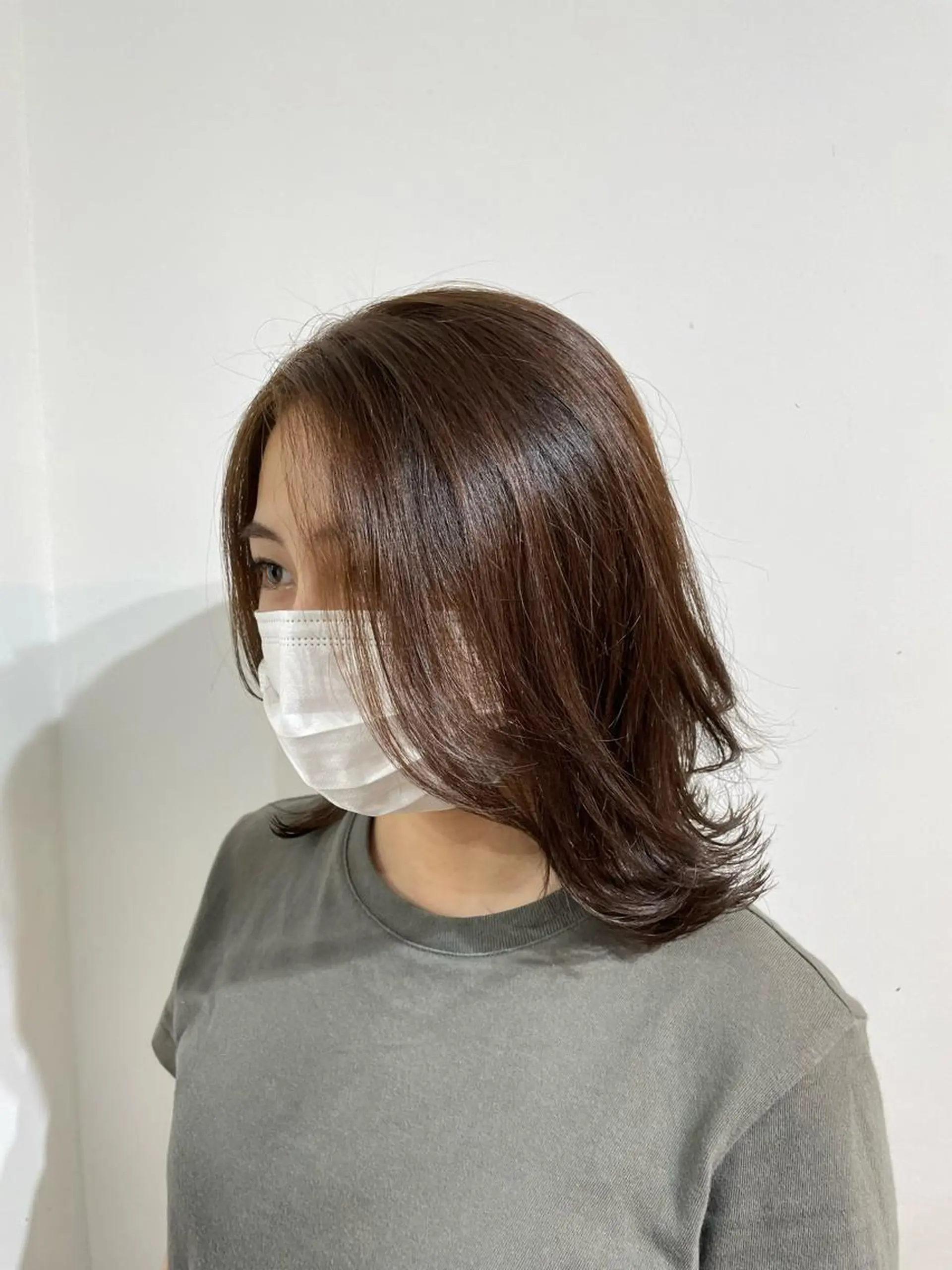 ミディアム 🐬脱白髪染めカラー 清水大世🐬のヘアスタイル