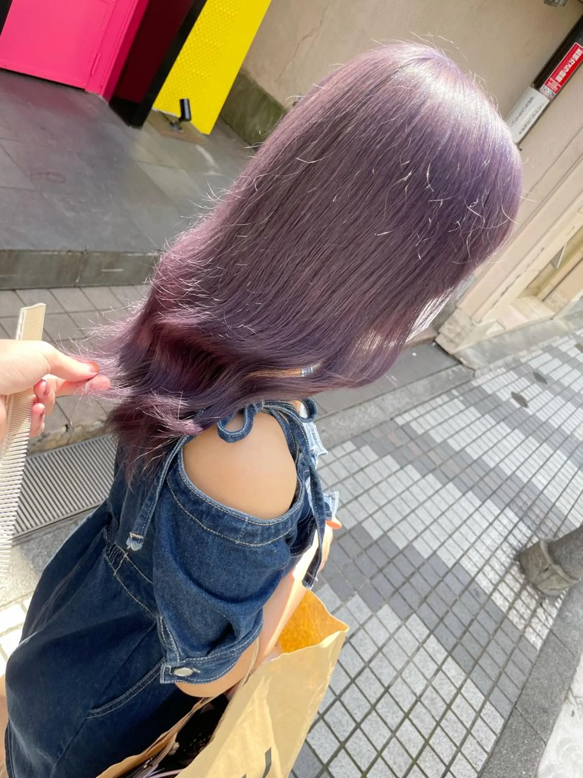 セミロング ヘアカラー 有人/バレイヤージュ /シャドールーツのヘアスタイル