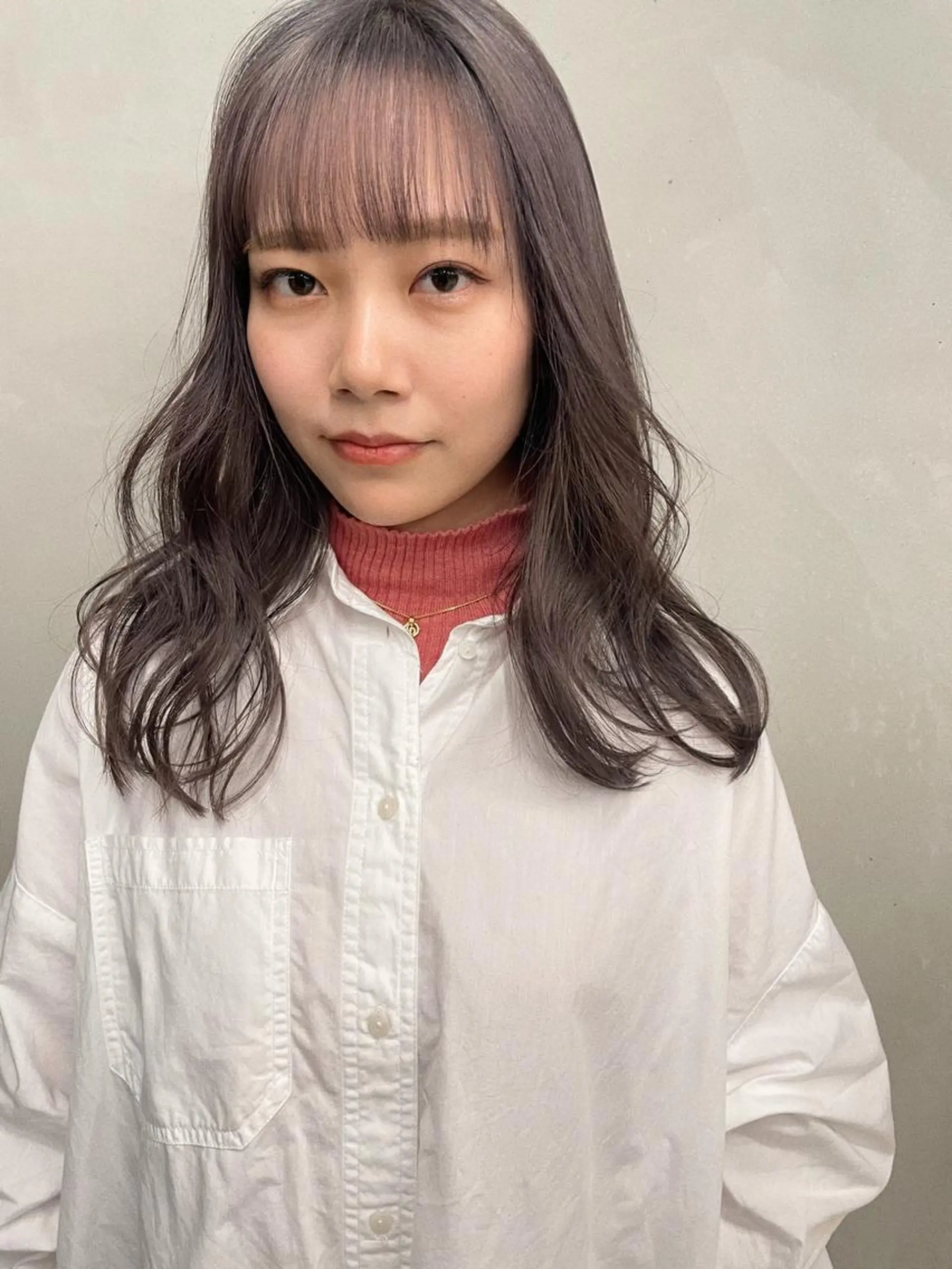 ミディアム カラー ブリーチ カット ヘアカラー トリートメント ヘアセット センスをお届けします 大谷将生INFPのヘアスタイル