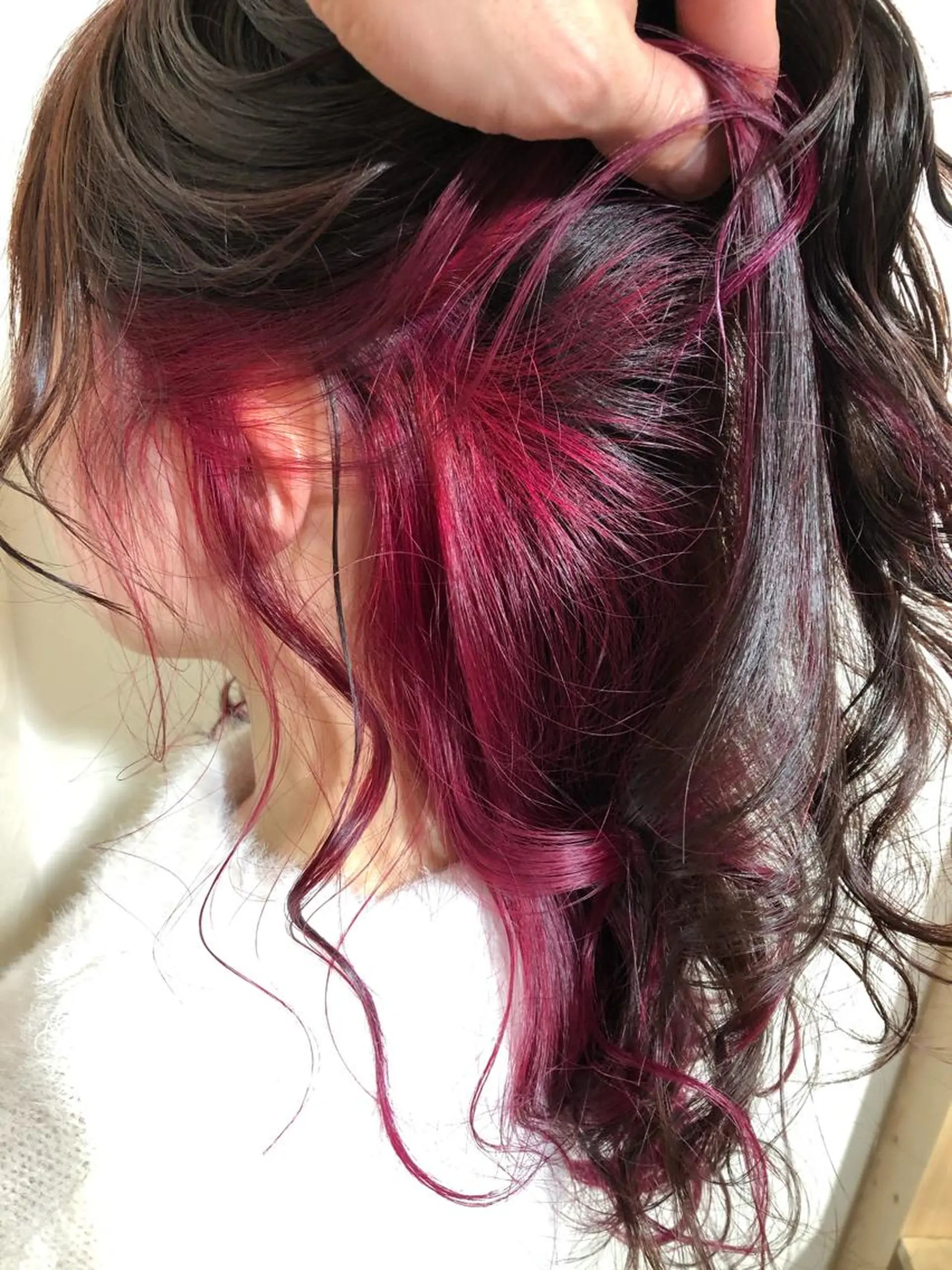 セミロング カラー ピンクカラー カット ヘアカラー トリートメント 浦山 和之のヘアスタイル