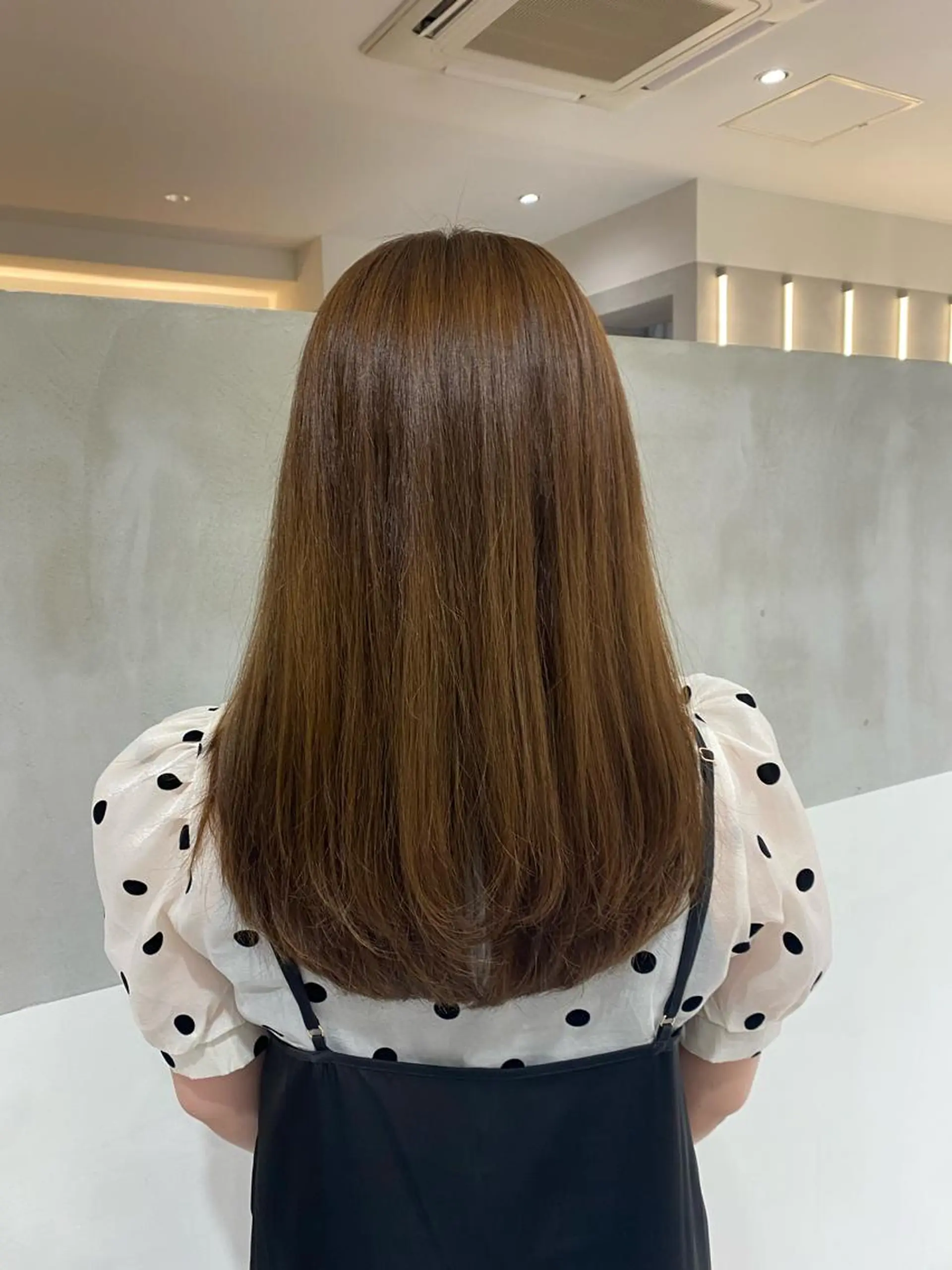 ロング カラー ブラウンカラー オリーブブラウン レイヤーカット ヘアカラー トリートメント ヘアセット ナチュラル/韓国💎 haruka 💎のヘアスタイル