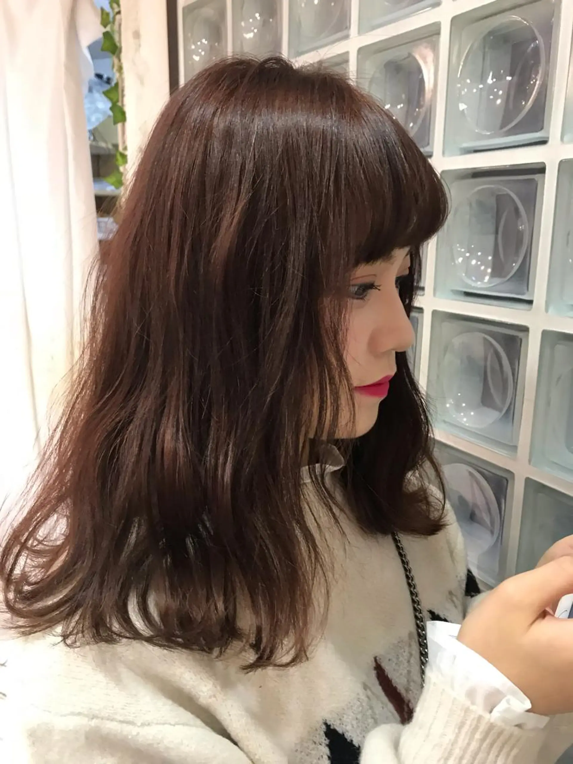 セミロング カラー パーマ ヘアアレンジ メンズ キッズ ネイル マツエク・マツパ サロウィン柏所属・神山 昌子のヘアスタイル