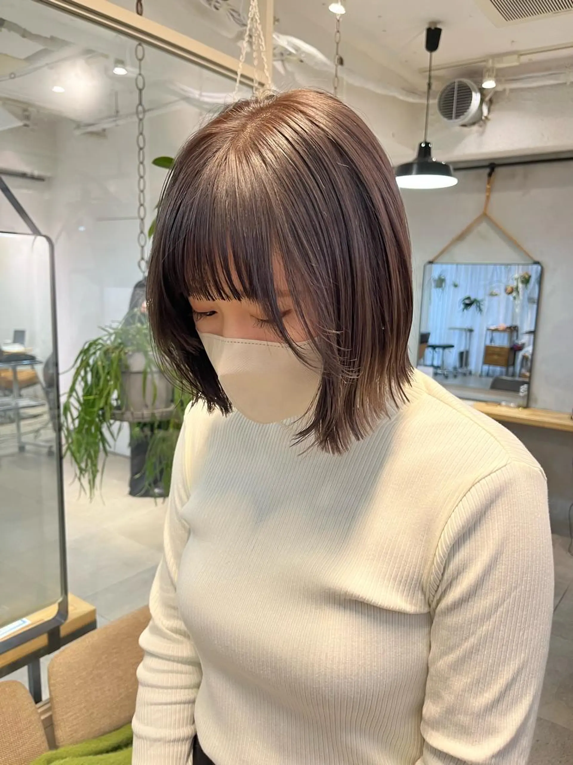 ミディアム カラー お洒落パーマ/ボブ ❄️Tomoka❄️のヘアスタイル