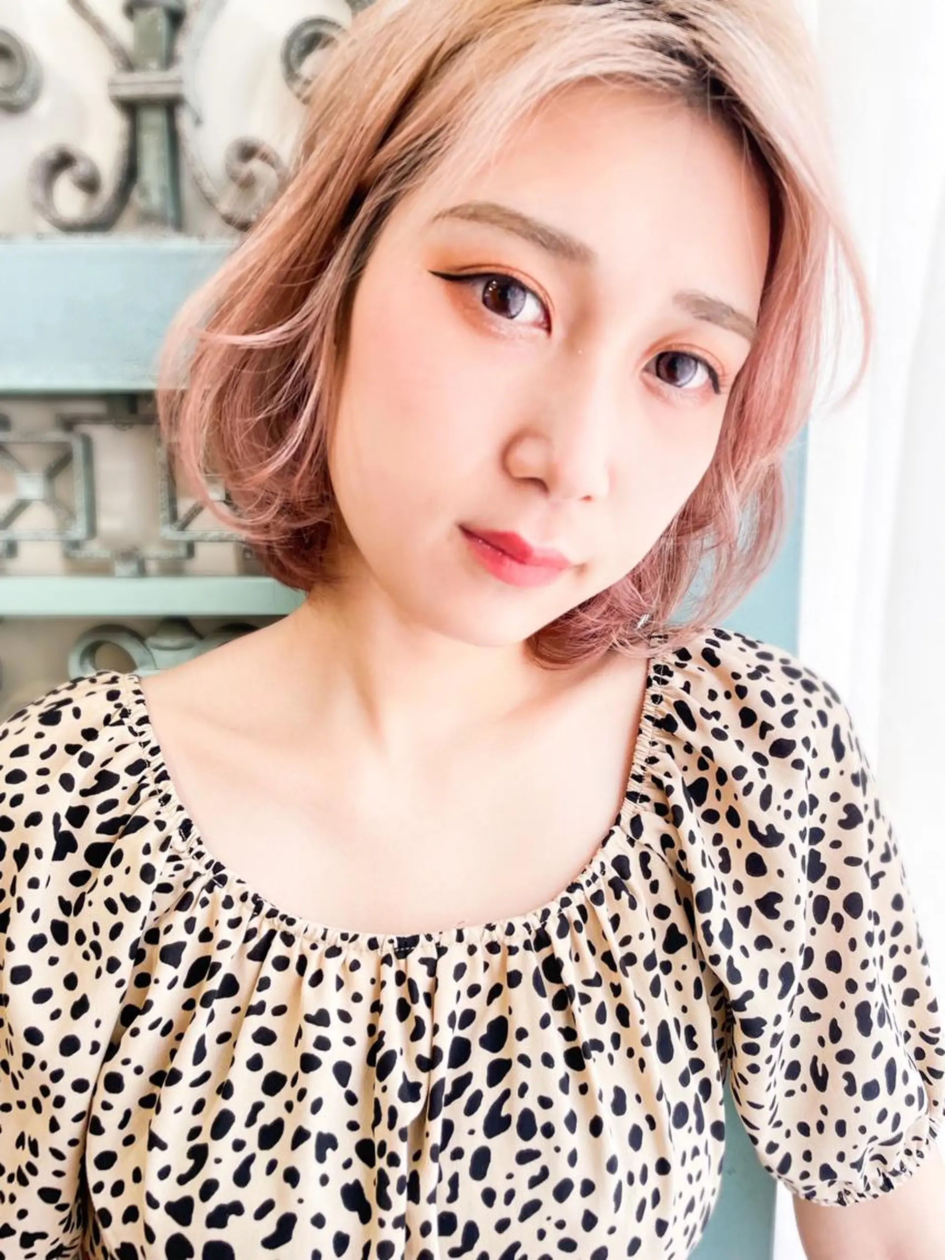 ミディアム カラー パーマ ヘアアレンジ メンズ ヘアカラー トリートメント ヘアセット 表参道Lise おおいしおりのヘアスタイル