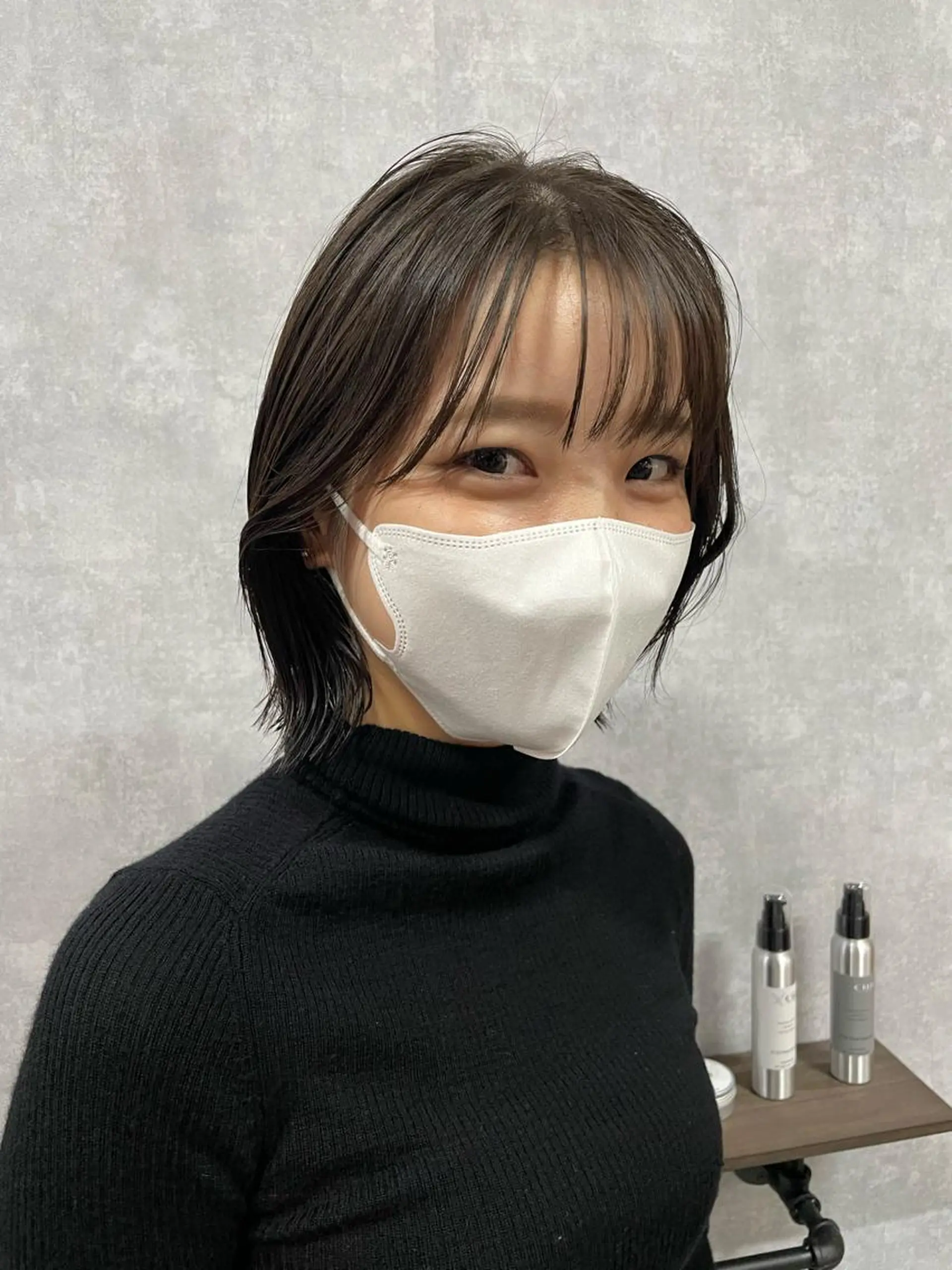 ショート 切りっぱなしボブ ショートボブ ハンサムショート 丸みショート アッシュ カット ヘアカラー トリートメント C’LD hair  produce /シールドヘア所属・モテ髪/ボブ/ショー ト/アダチフウトのヘアスタイル