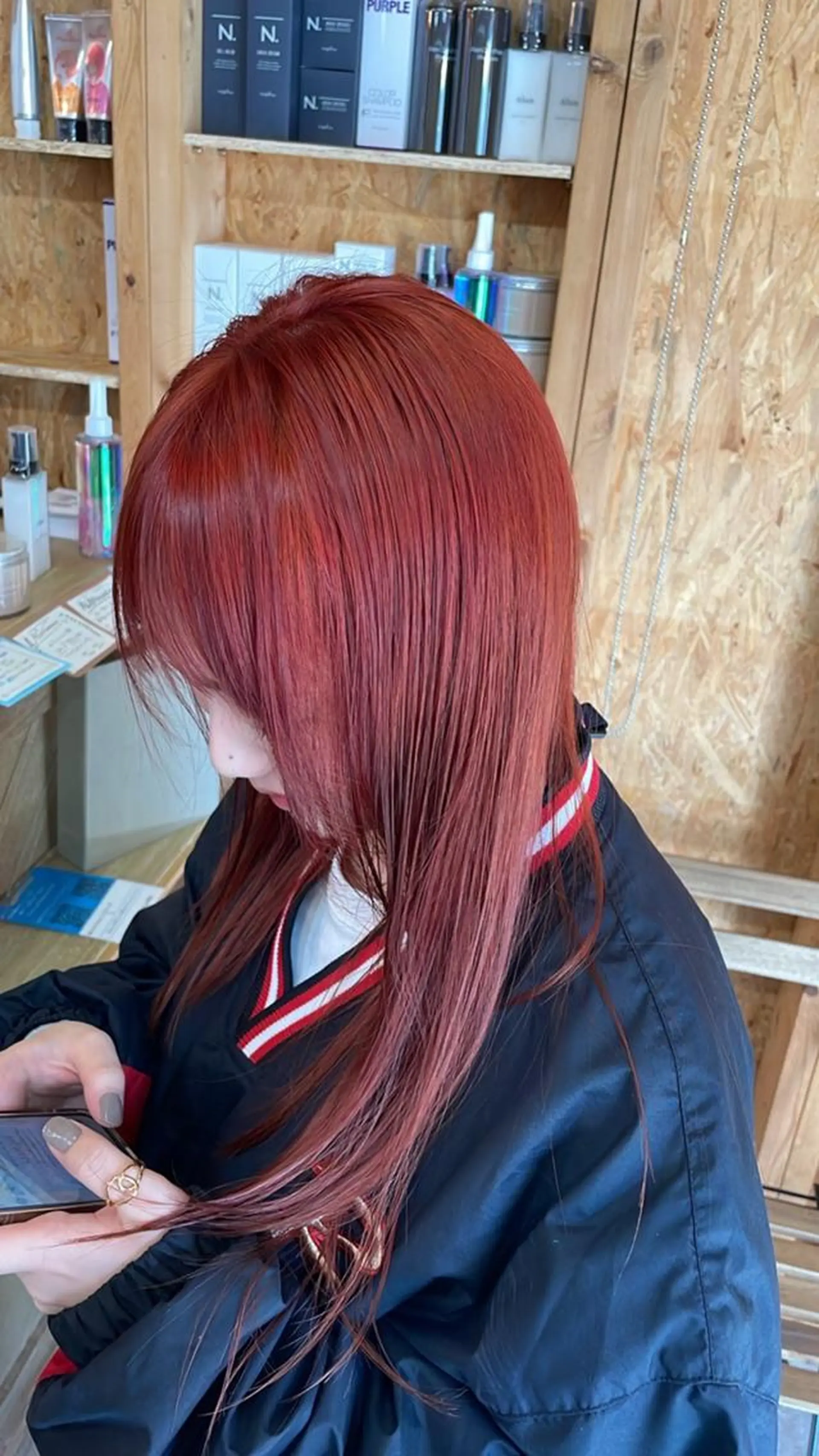 セミロング まろみ暖色× chia🕯のヘアスタイル