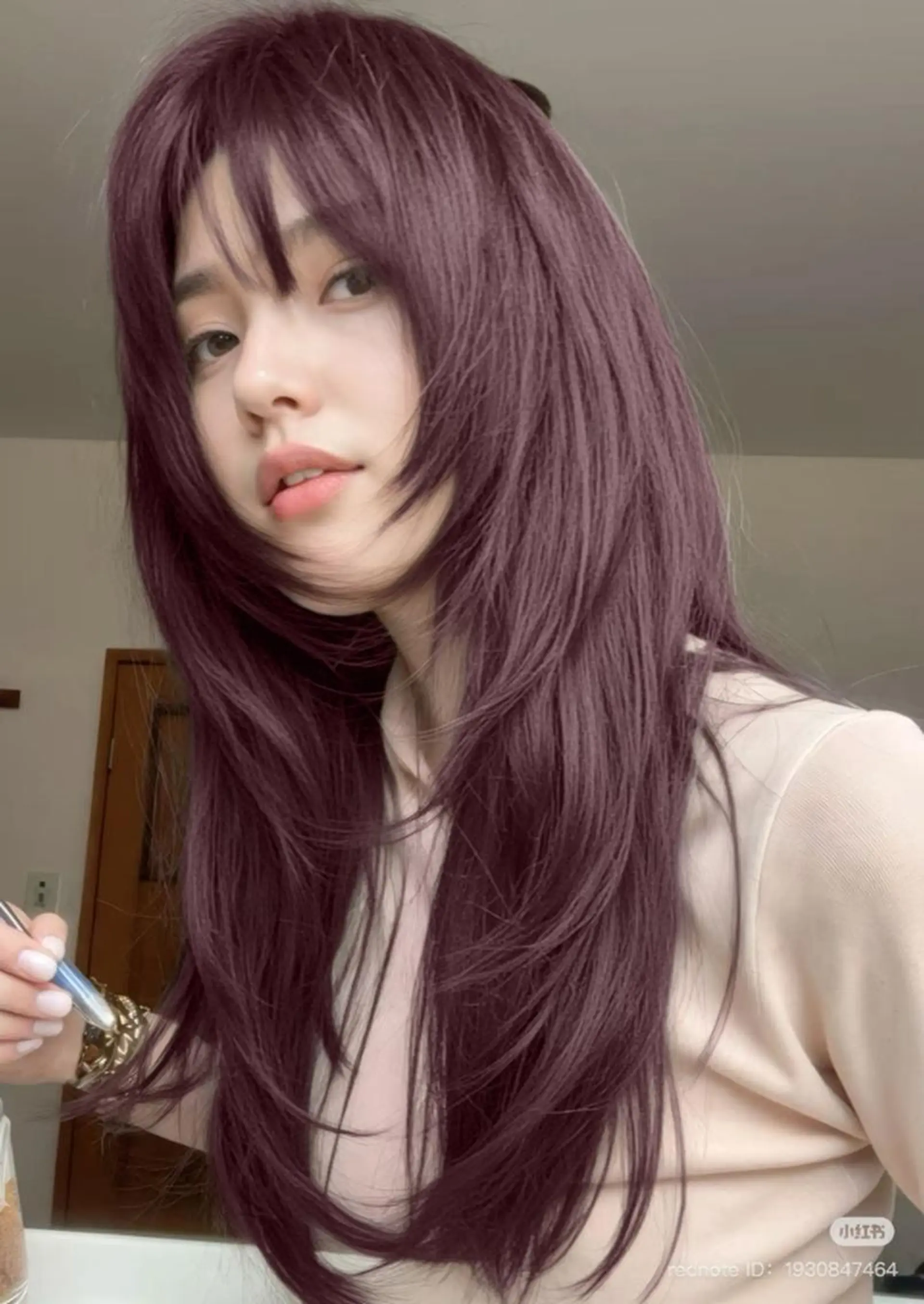 カラー ロング 🤍🥀韓流暖色レイ ヤー🥀🤍あやねのヘアスタイル