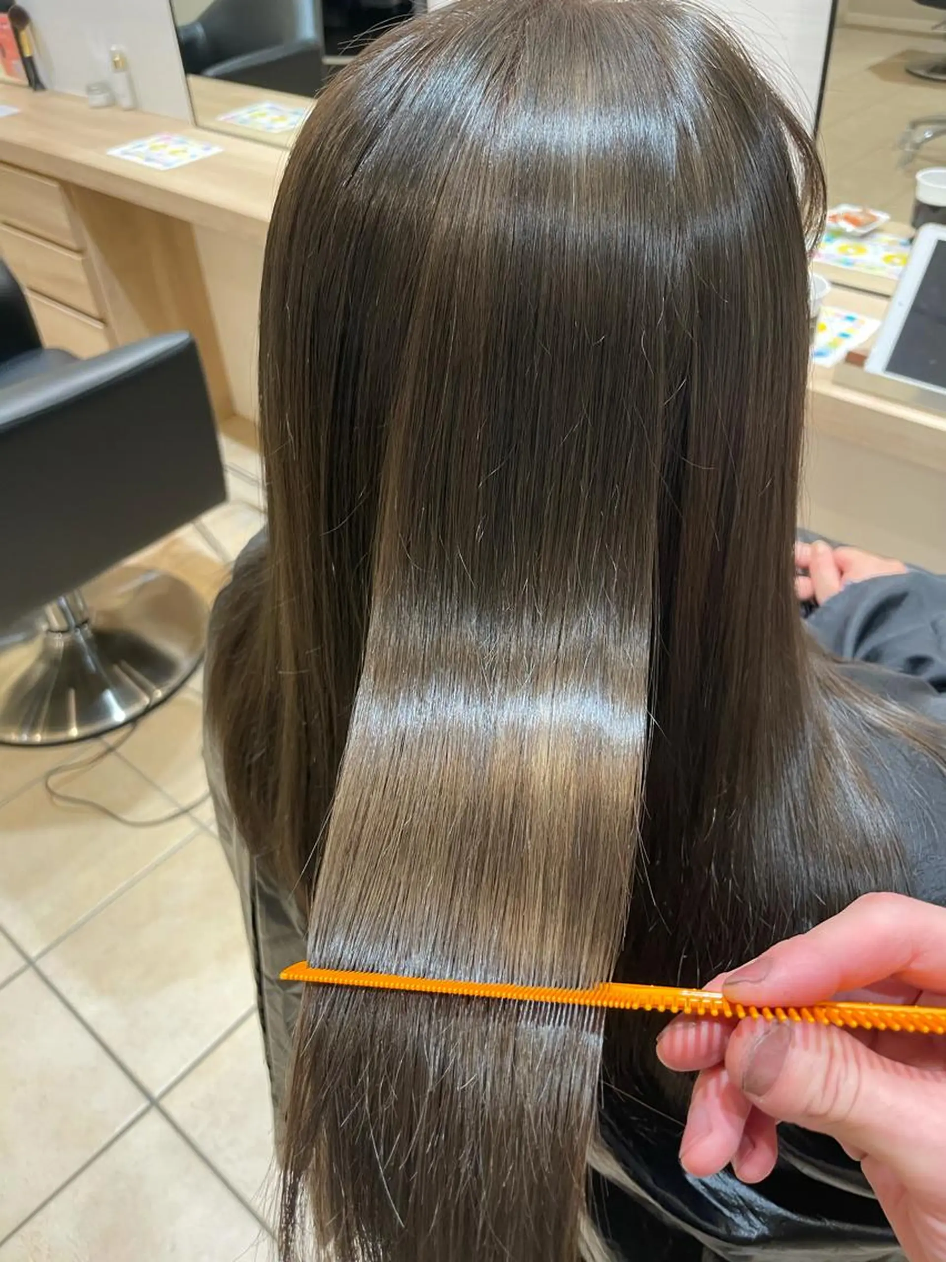ロング 縮毛矯正 GO TODAY シェアサロン 原宿Verno店所属・ブリーチ/髪質改善/ ボブ特化/よしきのヘアスタイル