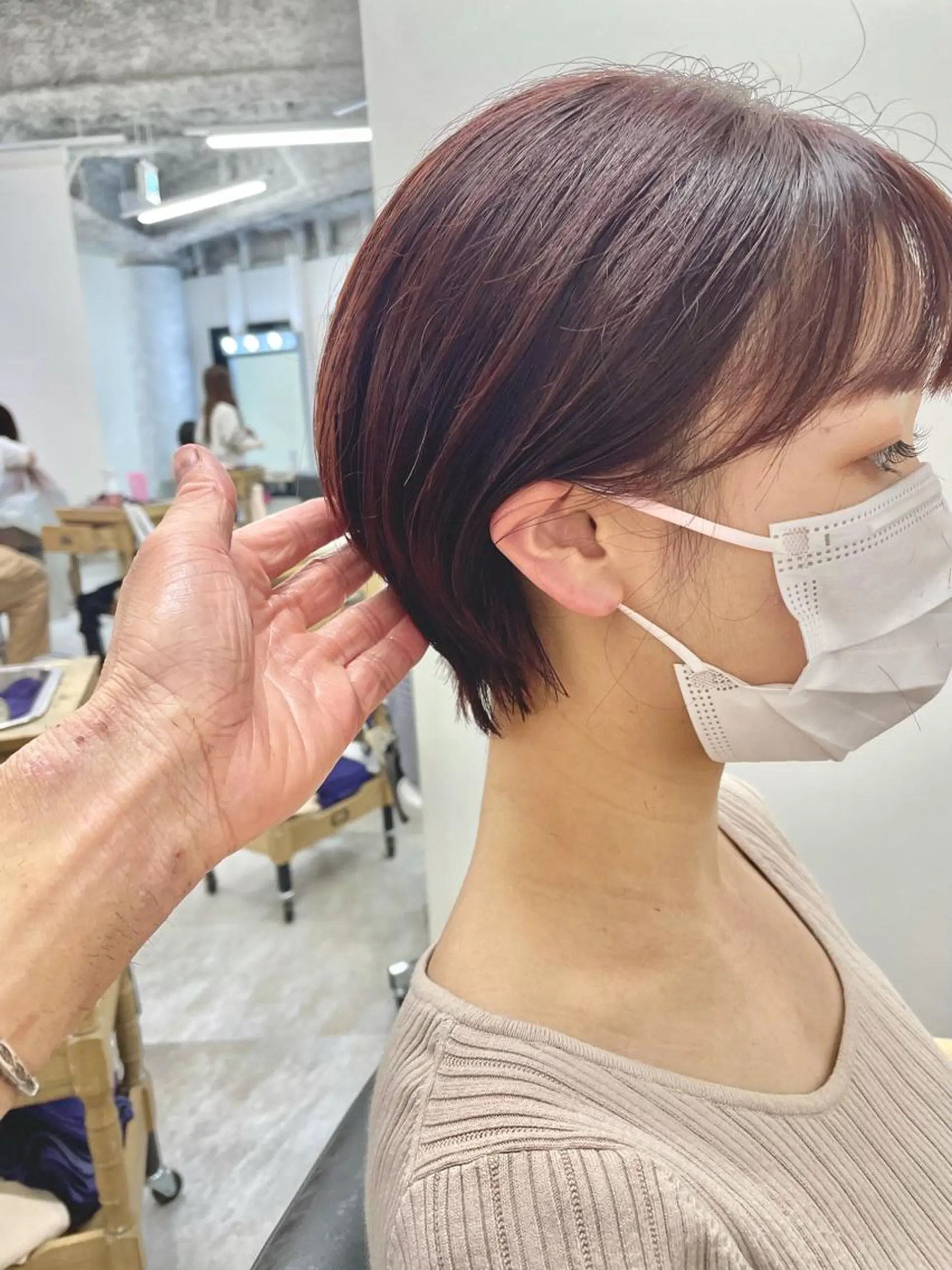 ショート カラー 🔵暗髪　特化🔵 梅田・増田のヘアスタイル