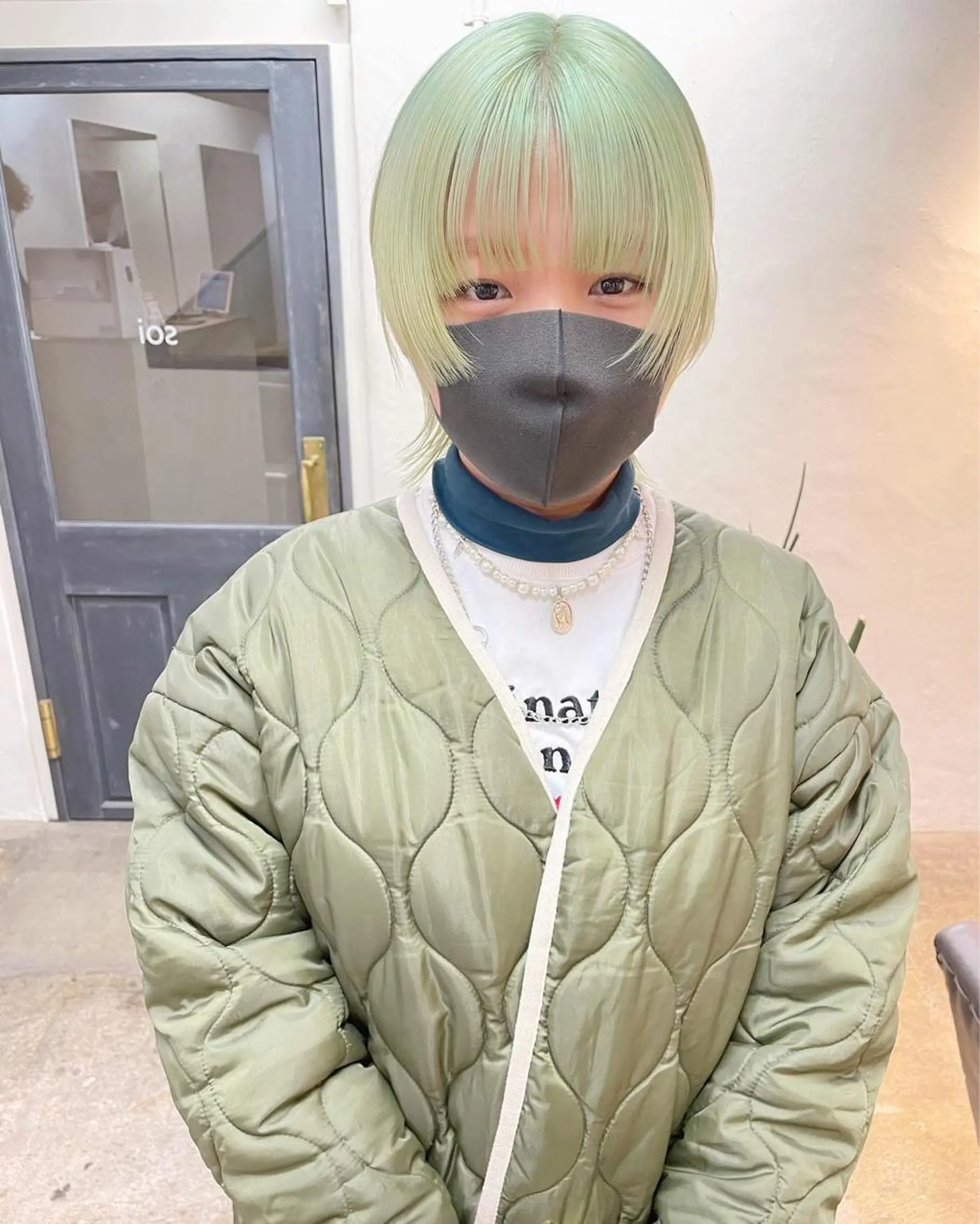 ショート カラー ヘアアレンジ 丸山渉/パーマ エフェクトブリーチのヘアスタイル