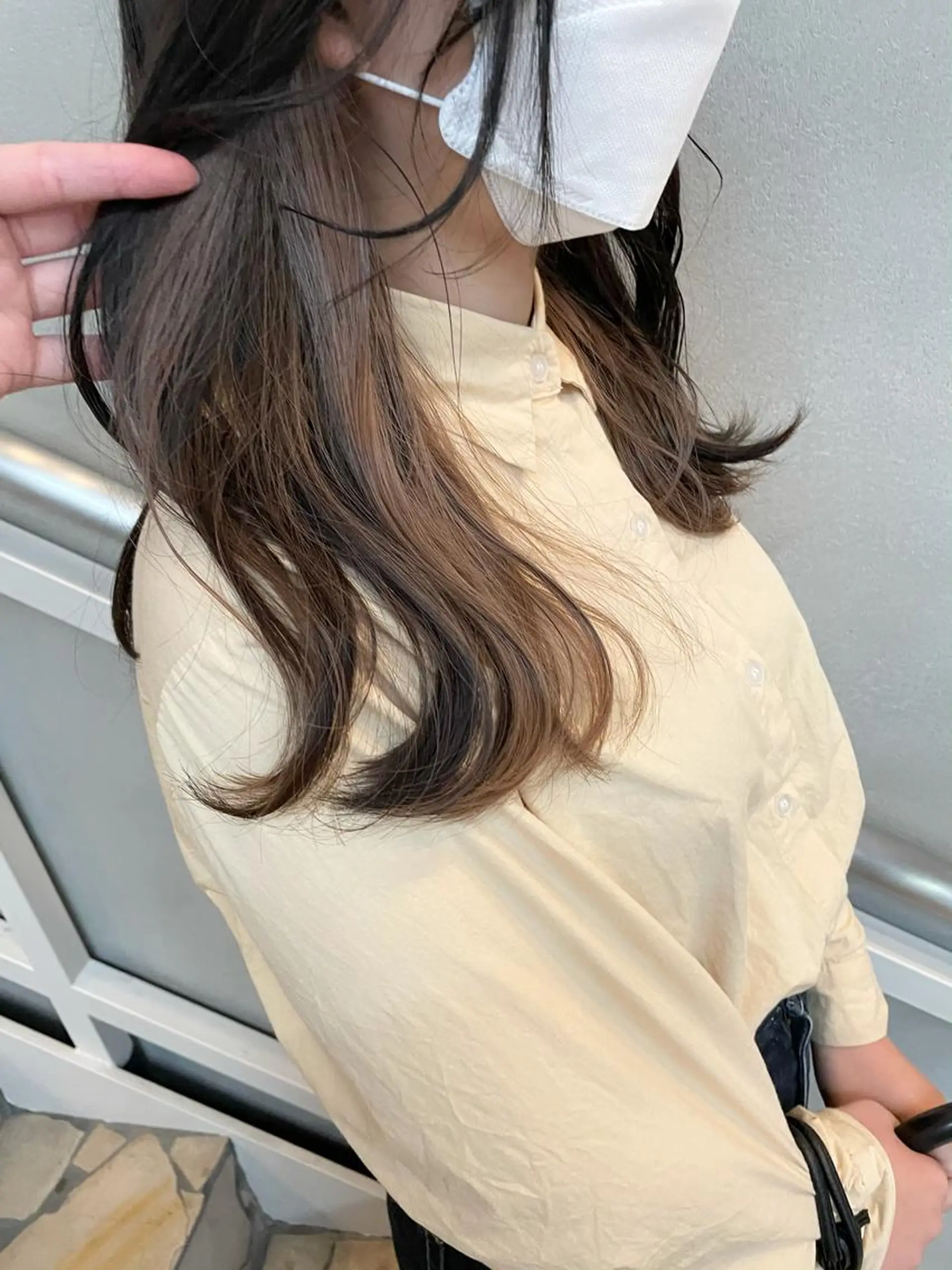 セミロング カラー ベージュカラー 沖縄/ヘアアレンジ /ナカノのヘアスタイル