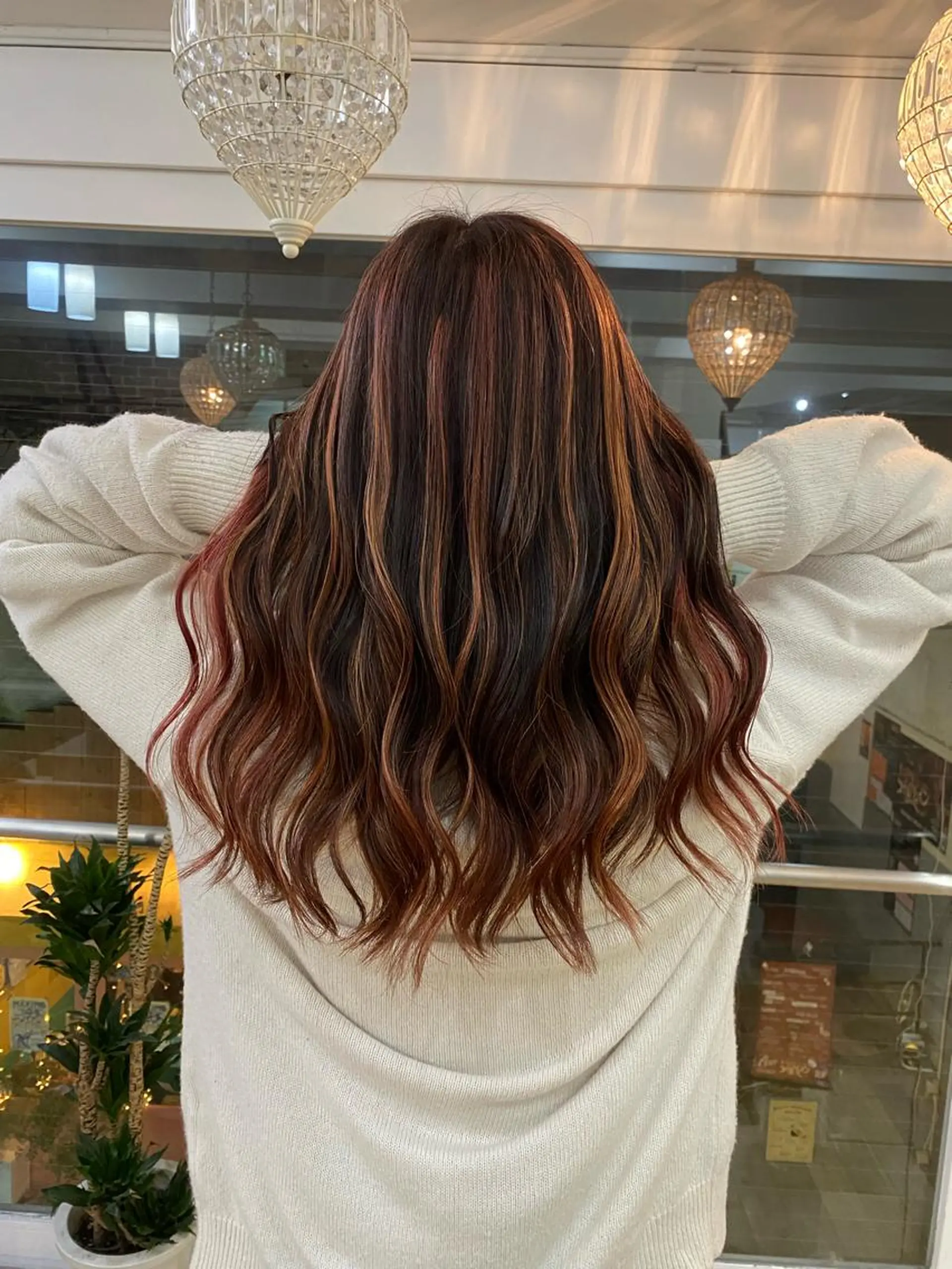 セミロング カラー ヘアアレンジ 久米 治仁のヘアスタイル