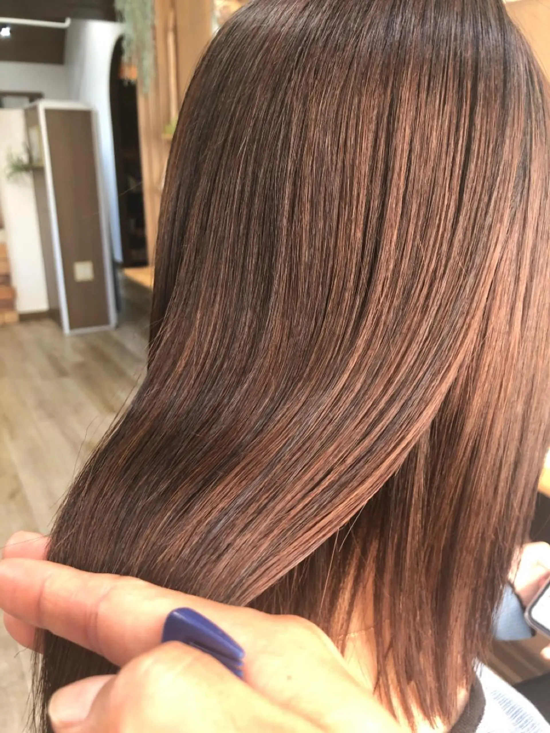 セミロング カット 縮毛矯正 トリートメント hair salon Arllon(アルロン)所属・酸性縮毛矯正　美髪 特化サロン　八百村のヘアスタイル