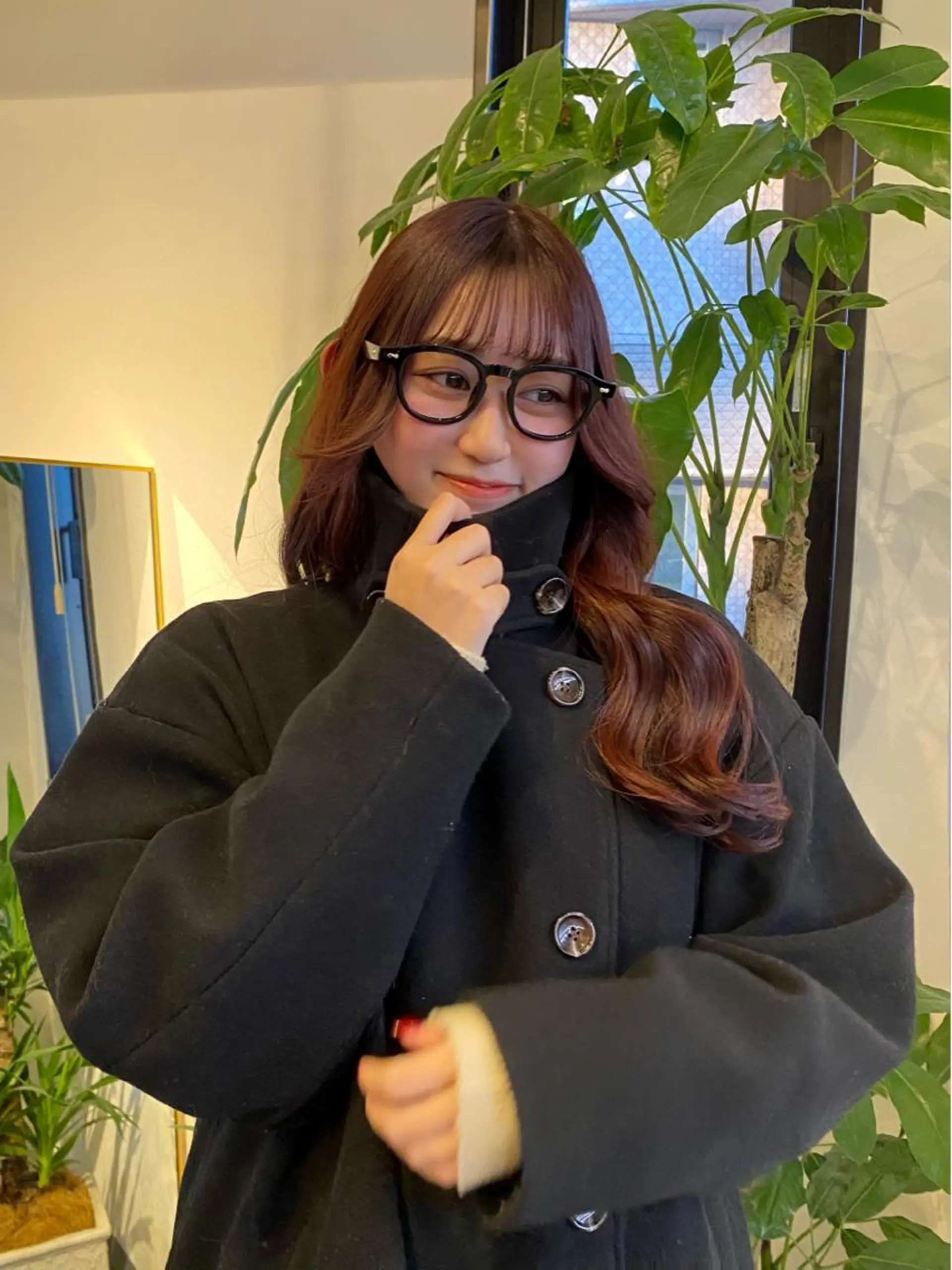 カラー ブリーチ ブリーチなしカラー ピンクカラー ブリーチなし透明感 指名No1ナギサのヘアスタイル