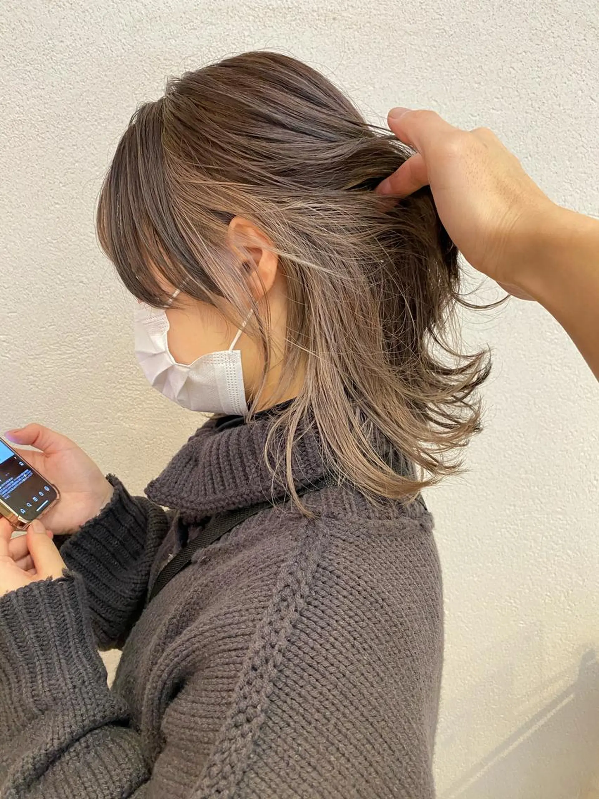 ミディアム カラー ベージュカラー 沖縄/ヘアアレンジ /ナカノのヘアスタイル