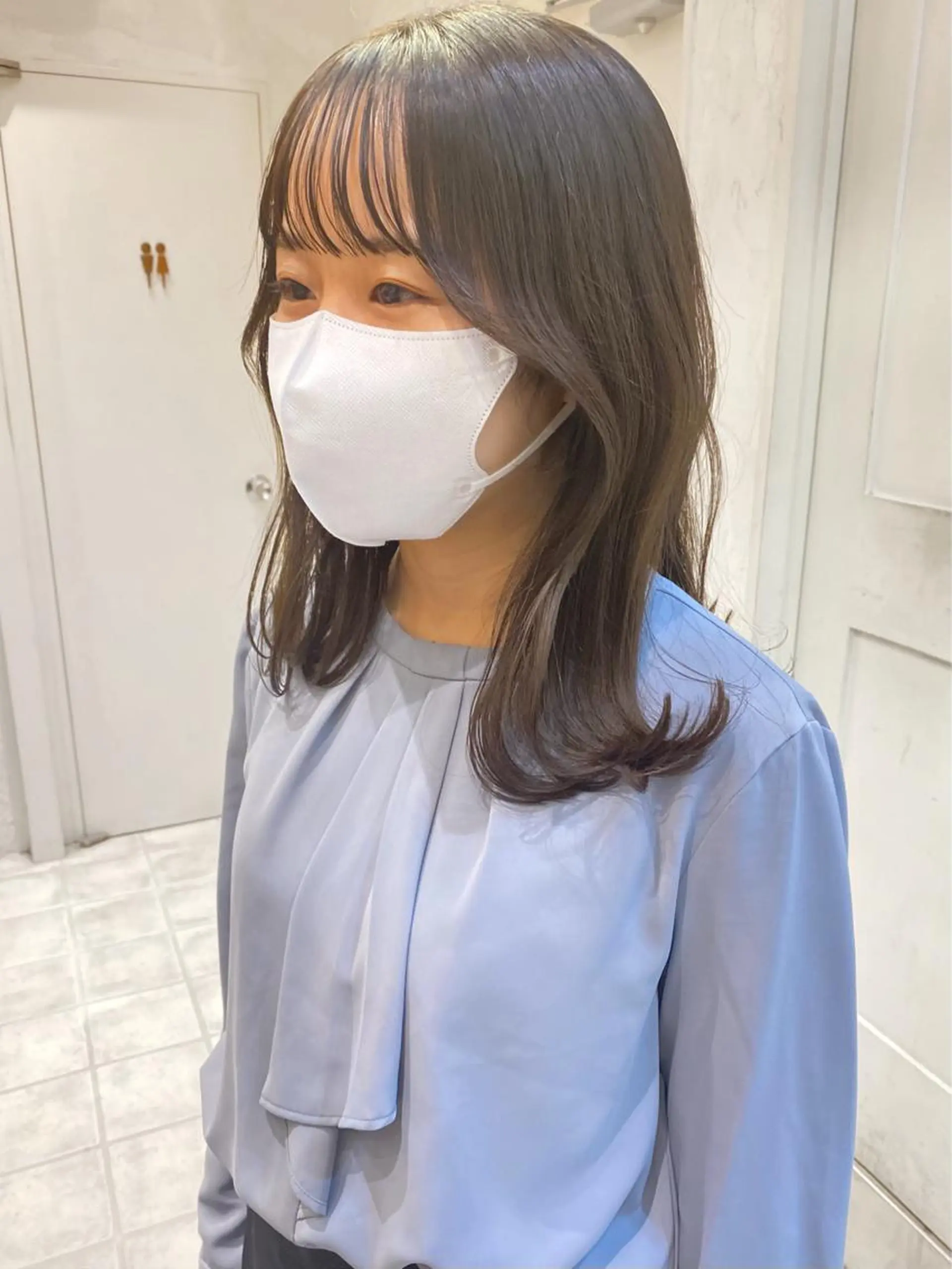 セミロング カラー ベージュカラー グレージュ オリーブベージュ オリーブカラー オリーブグレージュ 🌟アレンジが似合う カラー🌟Rumiのヘアスタイル