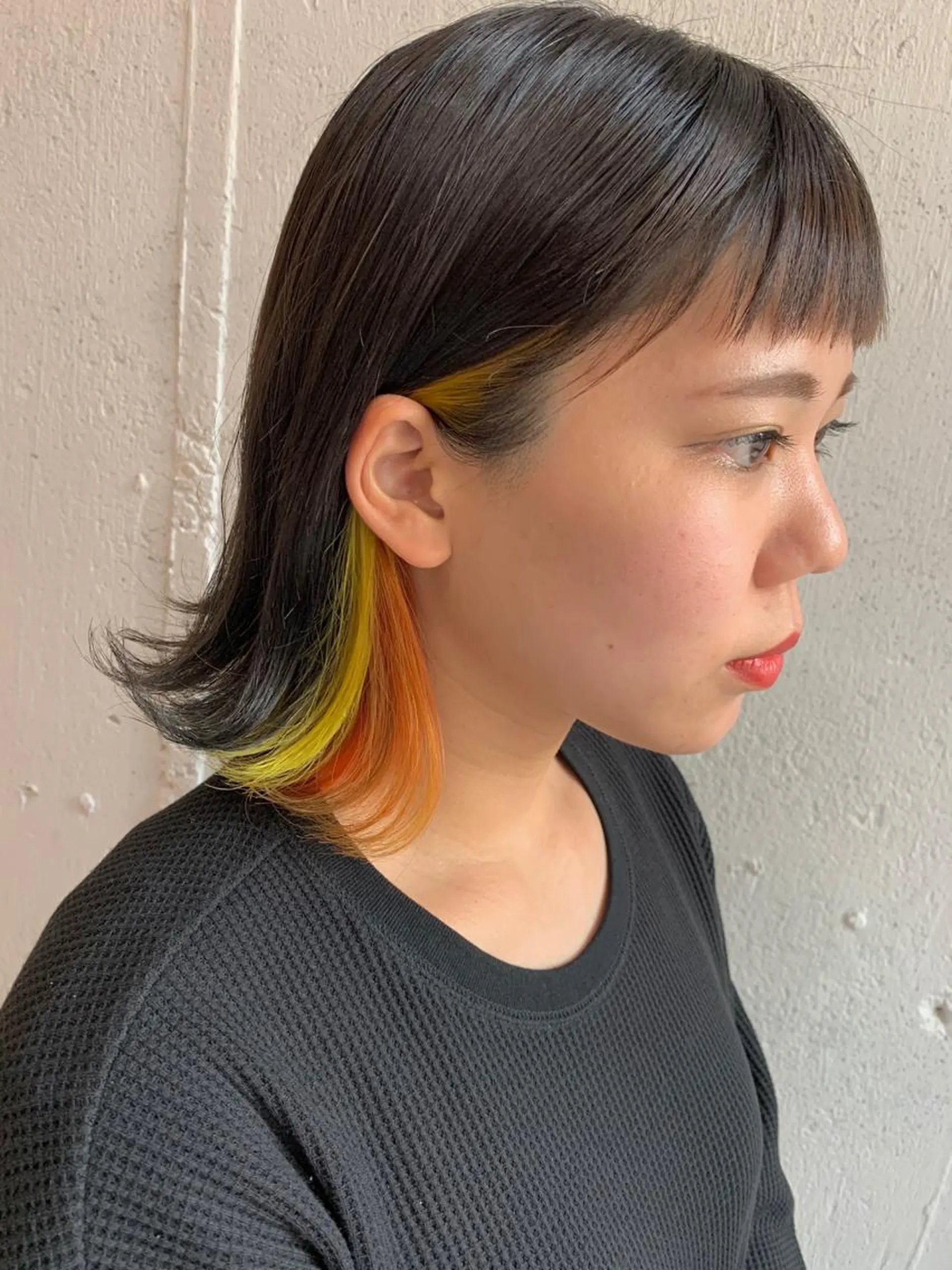 ミディアム カラー インナーカラー Fuuu《フゥ》所属・シノザキ シンゴのヘアスタイル