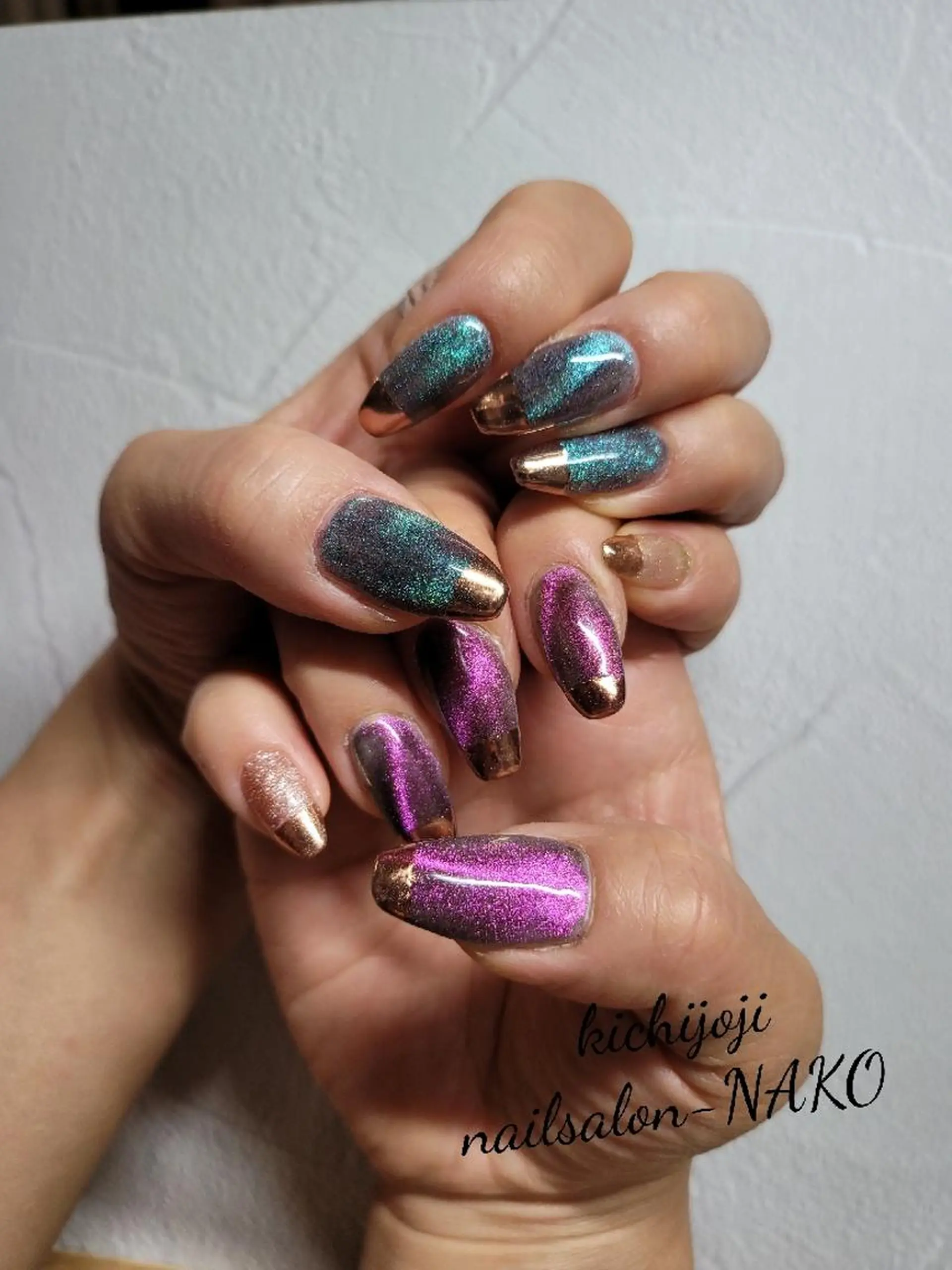 ネイル ミラーネイル Salon-NAKO 🐷shirai🐷のネイルデザイン